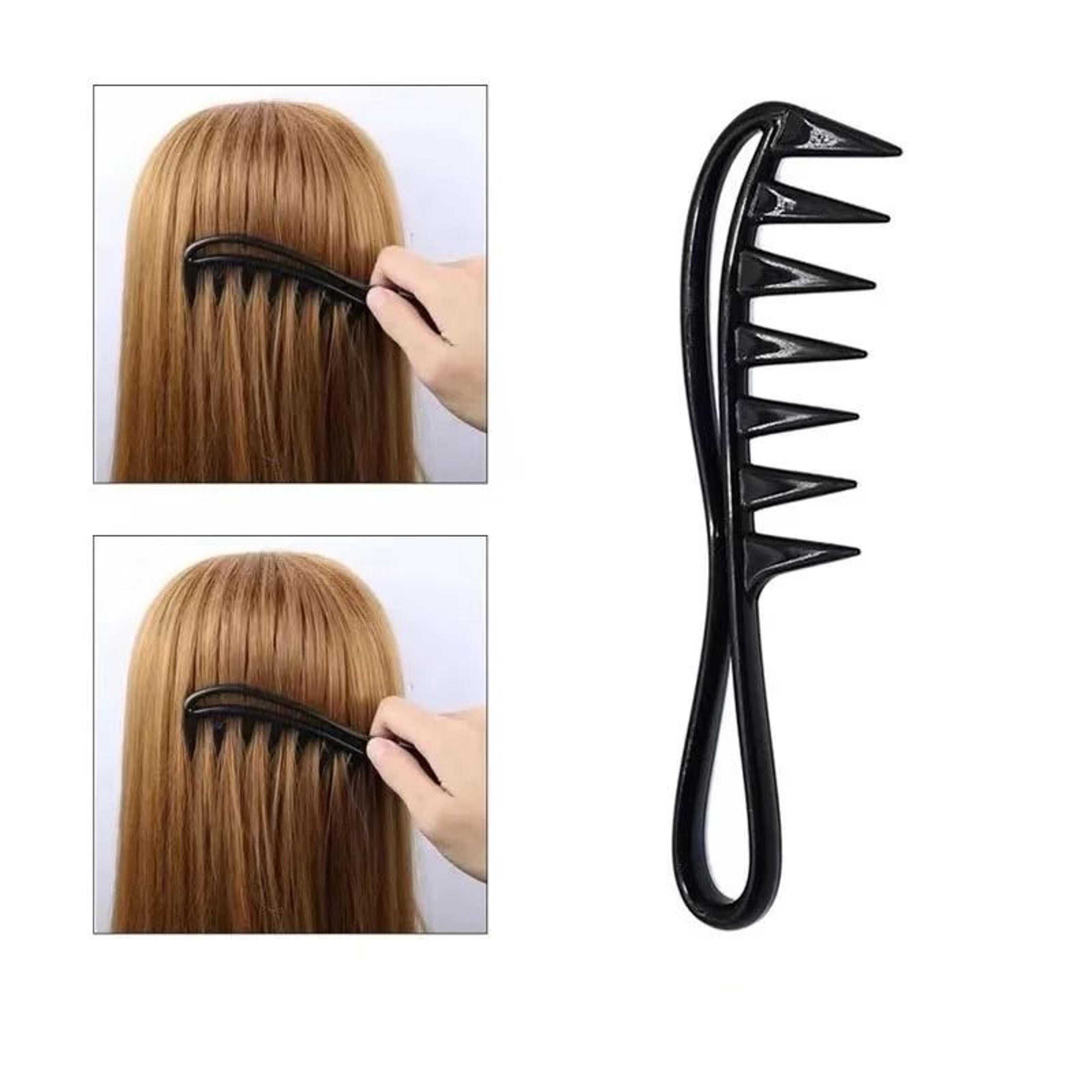 Hairdressing Comb For Men  Black WideTooth Massage Comb For Styling 2