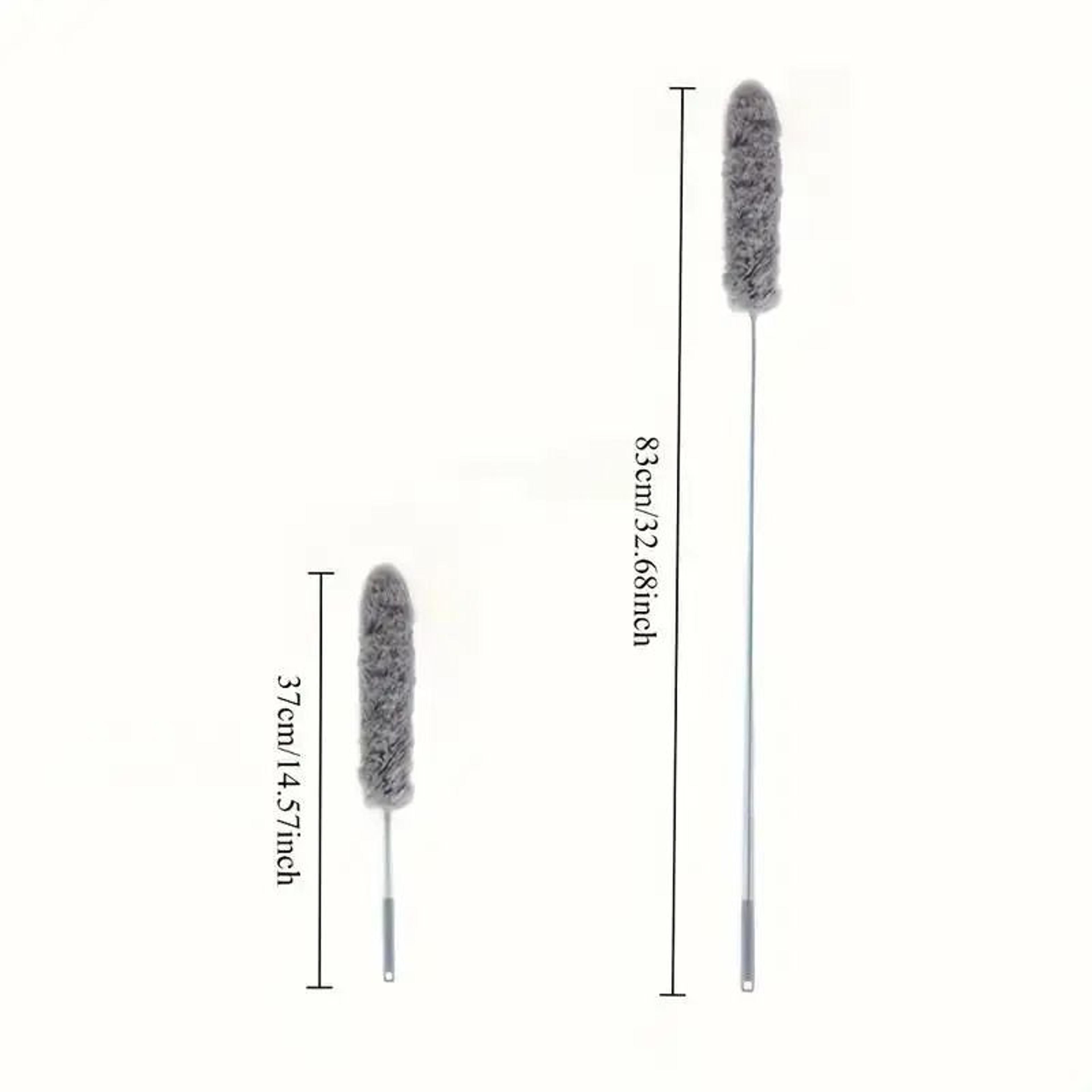 Extendable Microfiber Duster Pole  Bendable Stainless Steel Brush For HighReach Cleaning 4