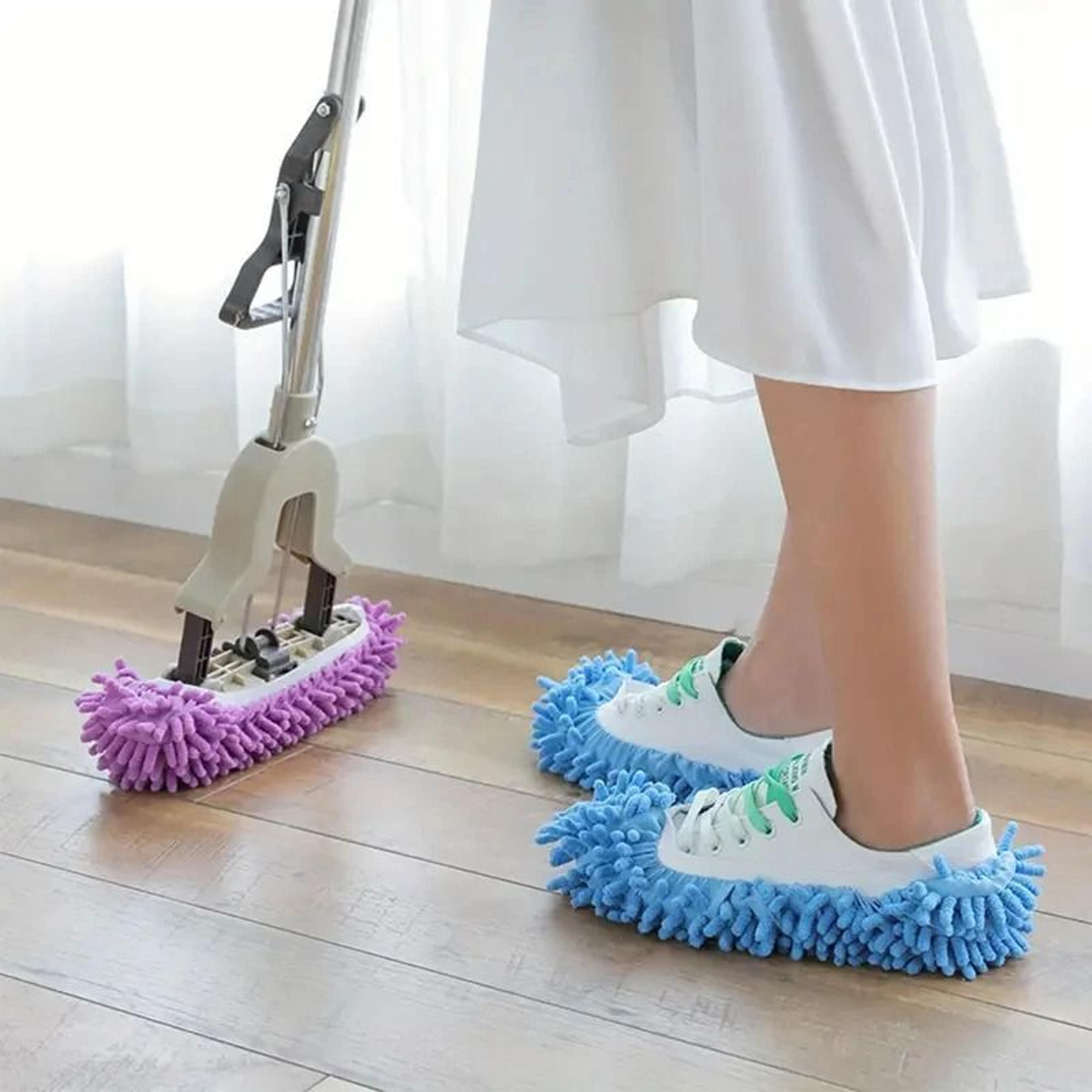 FloorMopping Shoe Covers  2pcs Lazy Cleaning Slippers  Mop Head Refills 3