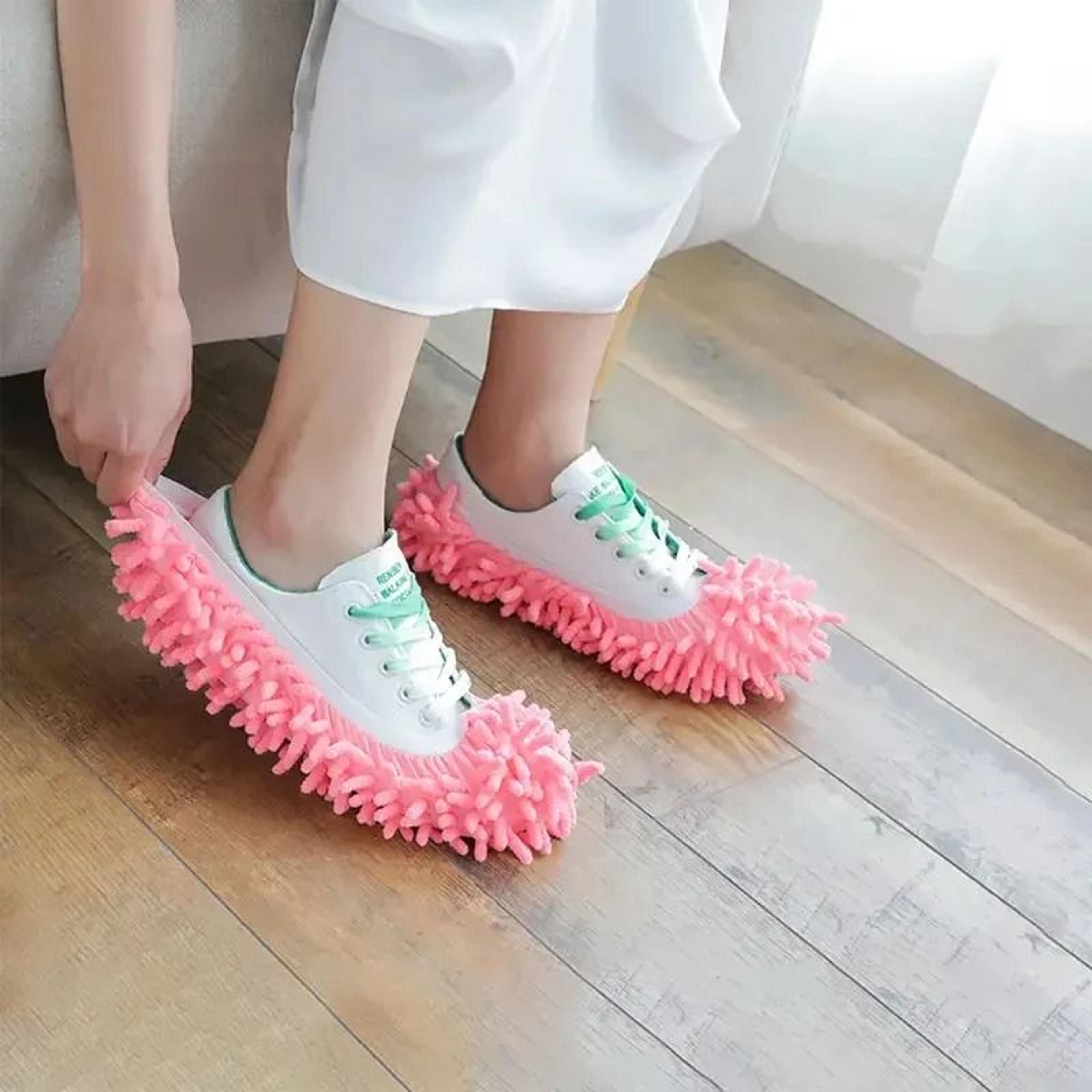 FloorMopping Shoe Covers  2pcs Lazy Cleaning Slippers  Mop Head Refills 4