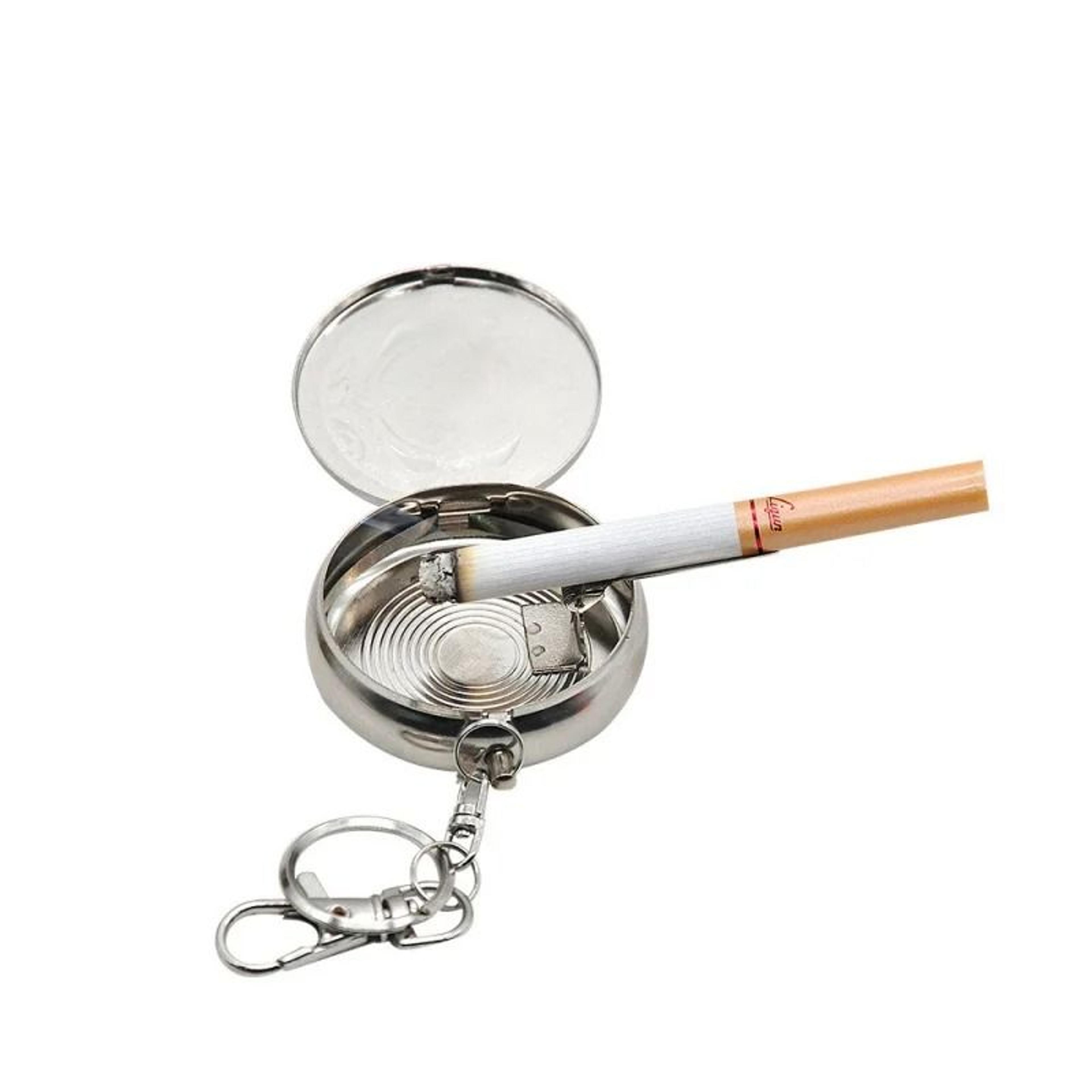 Portable Pocket Watch Model Ashtray  Elegant Metal Key Chain Mini Ashtray 6