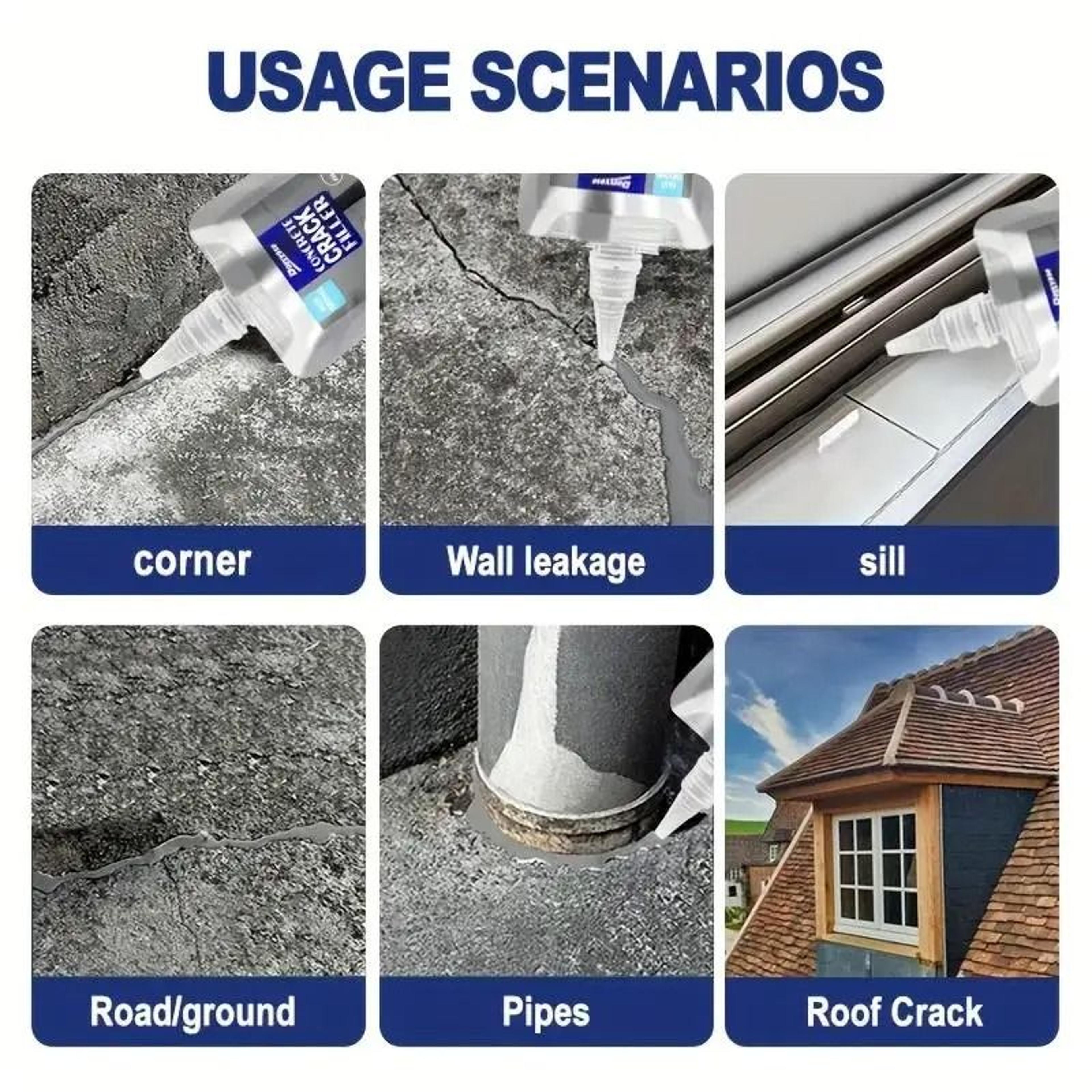 SelfLeveling Concrete Repair Adhesive  QuickDrying Joint Sealant  Leakproof Shield 5