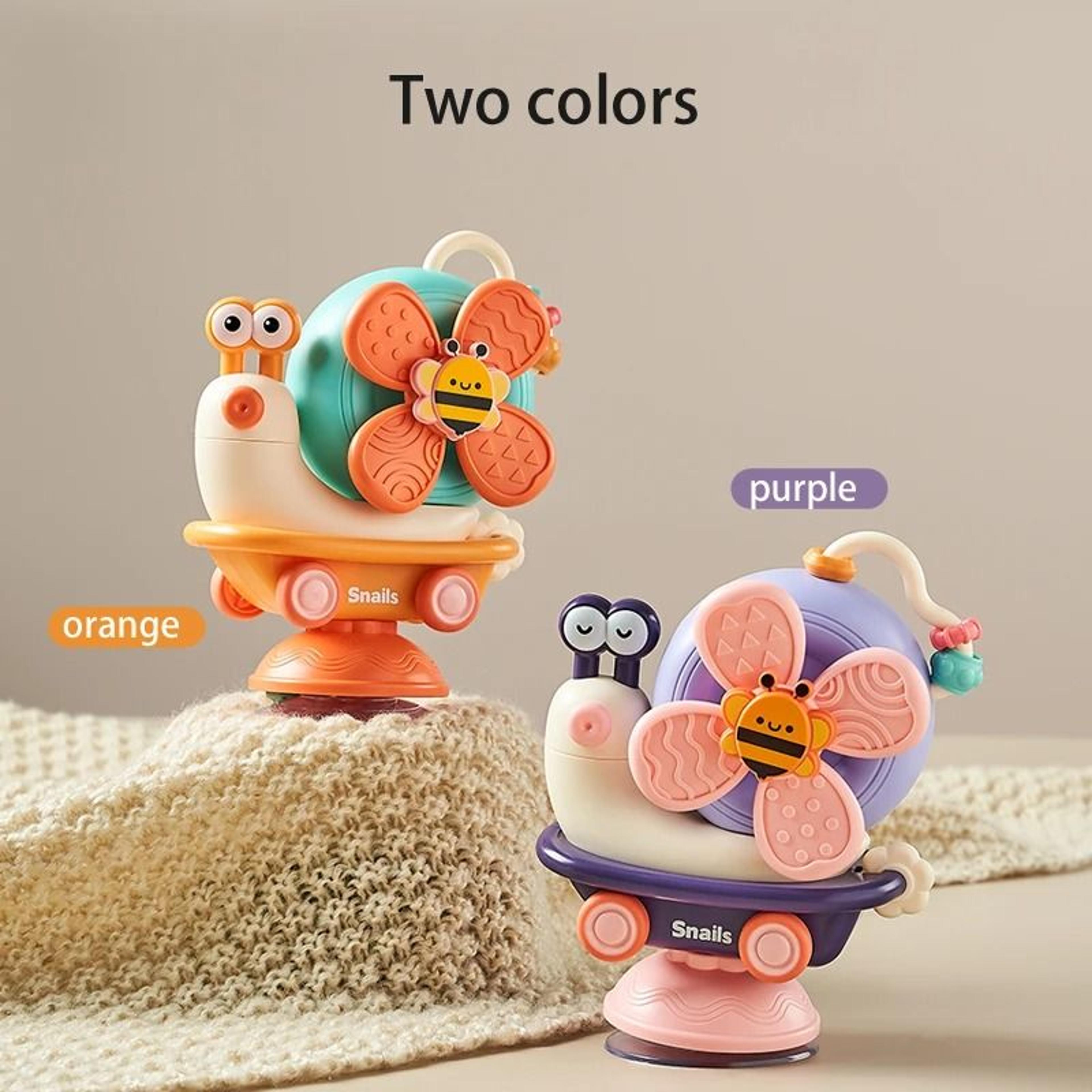 Snail Windmill Suction Spinner  Montessori Sensory Toy For Babies  Toddlers 3