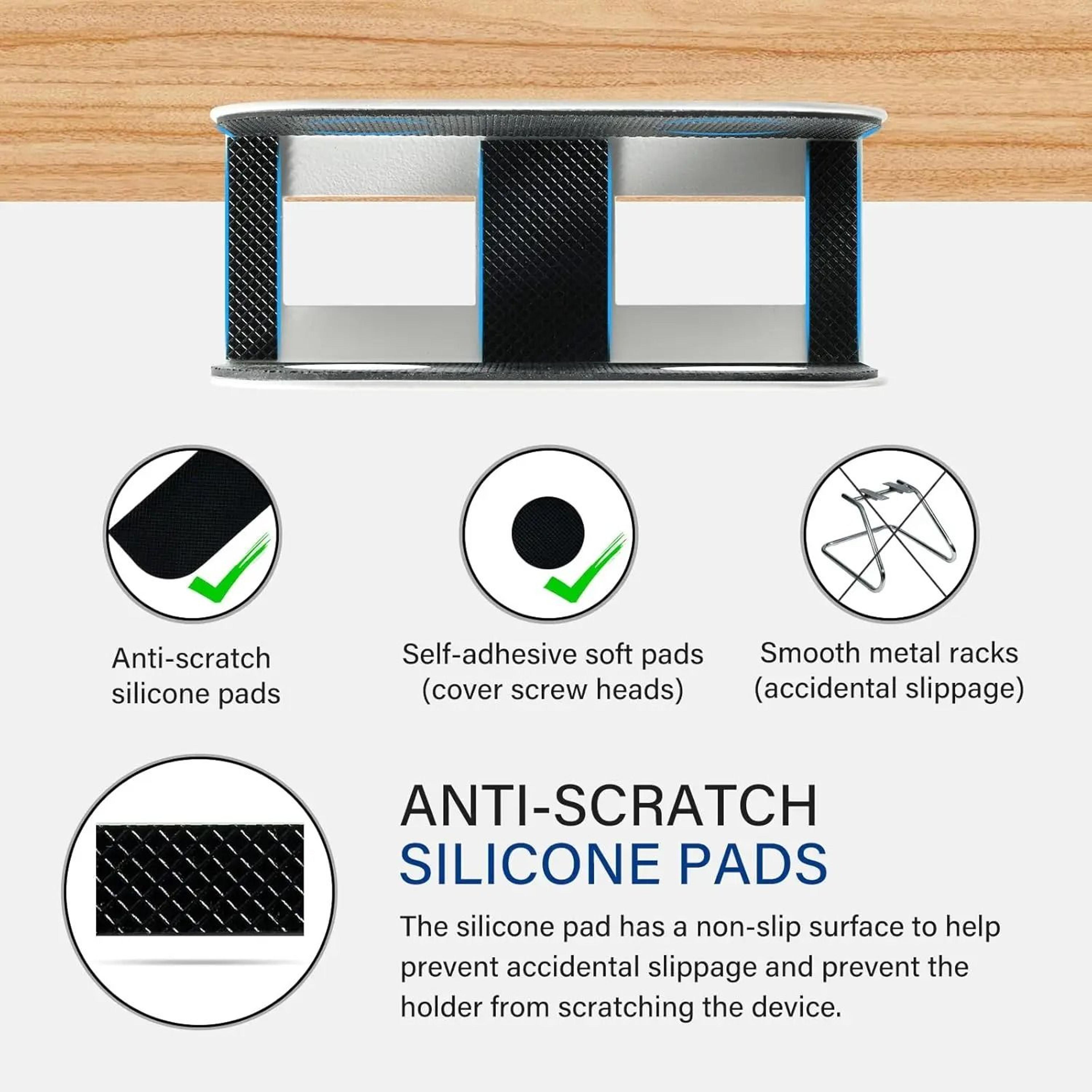 Under Desk Laptop Storage Mount  HeavyDuty Metal Bracket For MacBook  Accessories 4