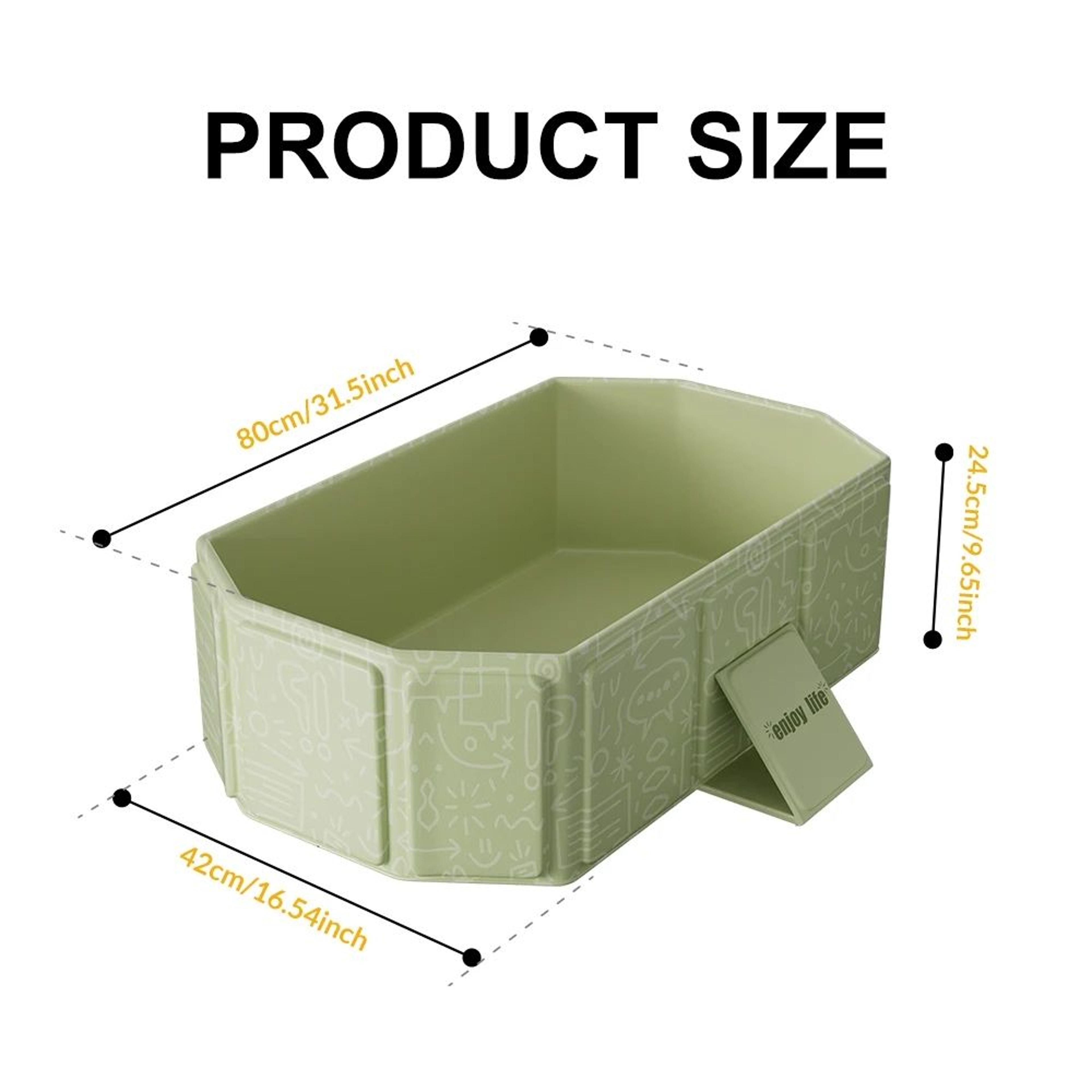 Childrens Portable Thick Folding Bathtub  TravelFriendly  Durable Design 1