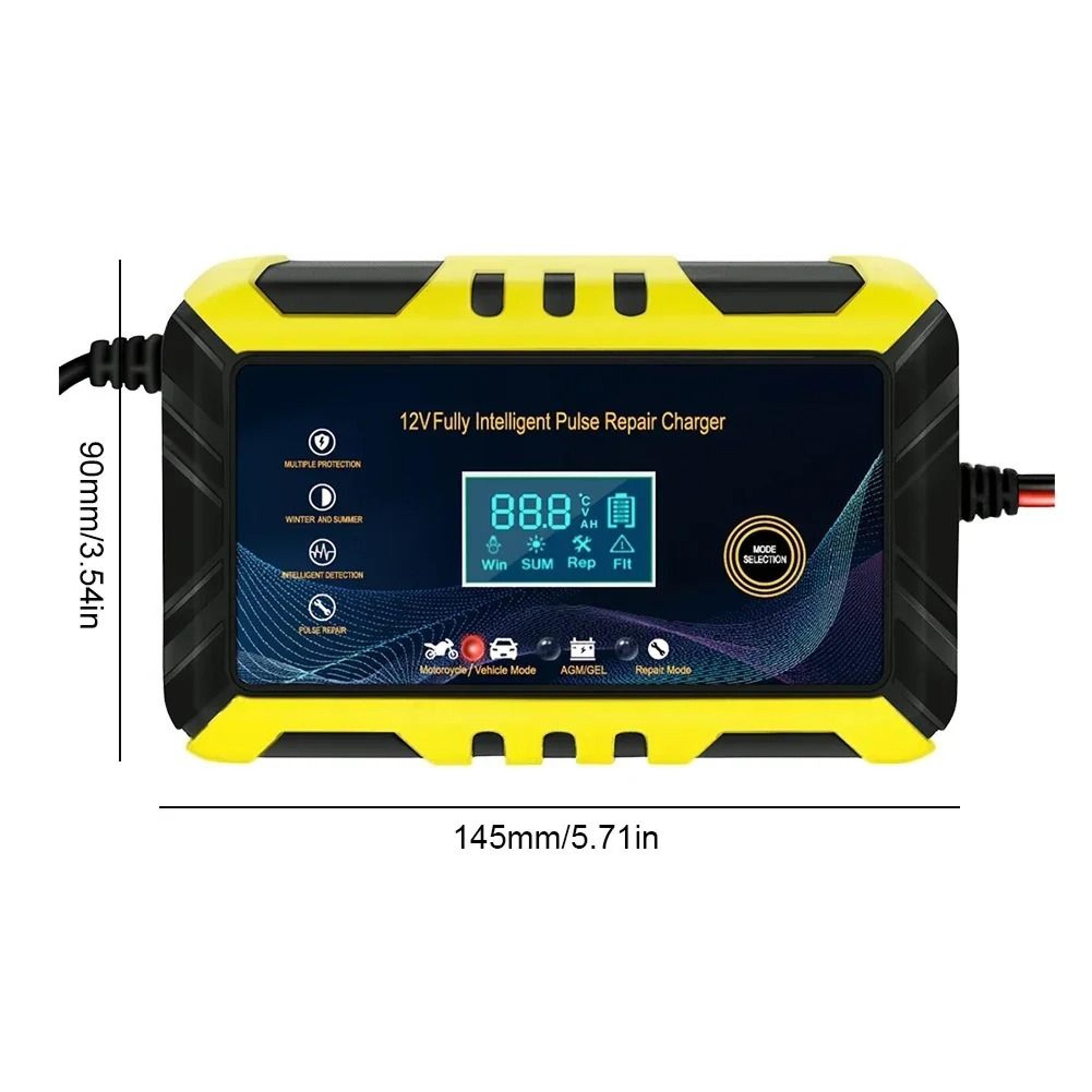 12V 6A Intelligent Pulse Repair Battery Charger  Smart Automatic Power For Auto  Motorcycle 4