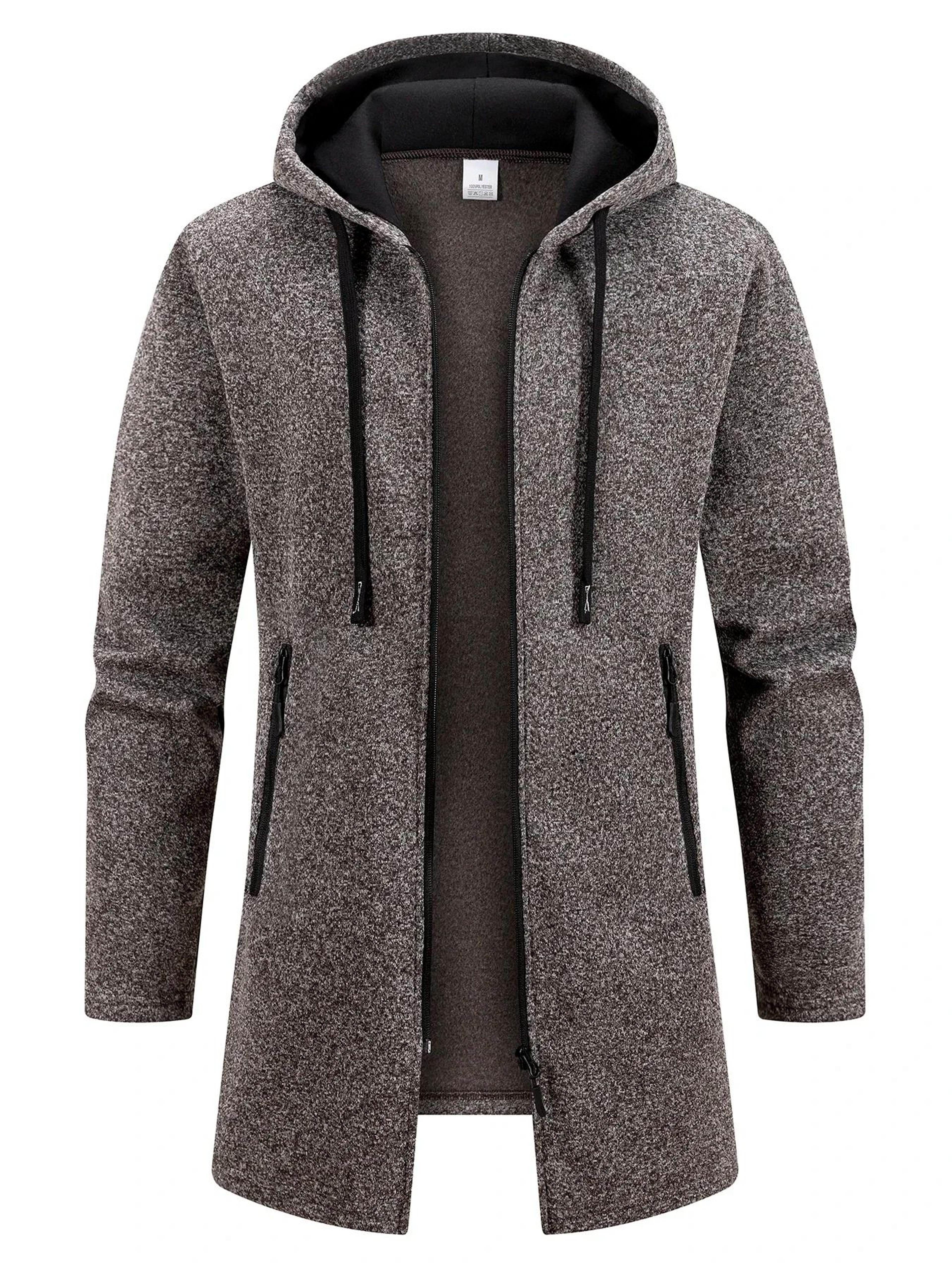New Streetwear Mens Long Sleeve Sweatshirt  Oversized Winter Warm Jacket Coat 6