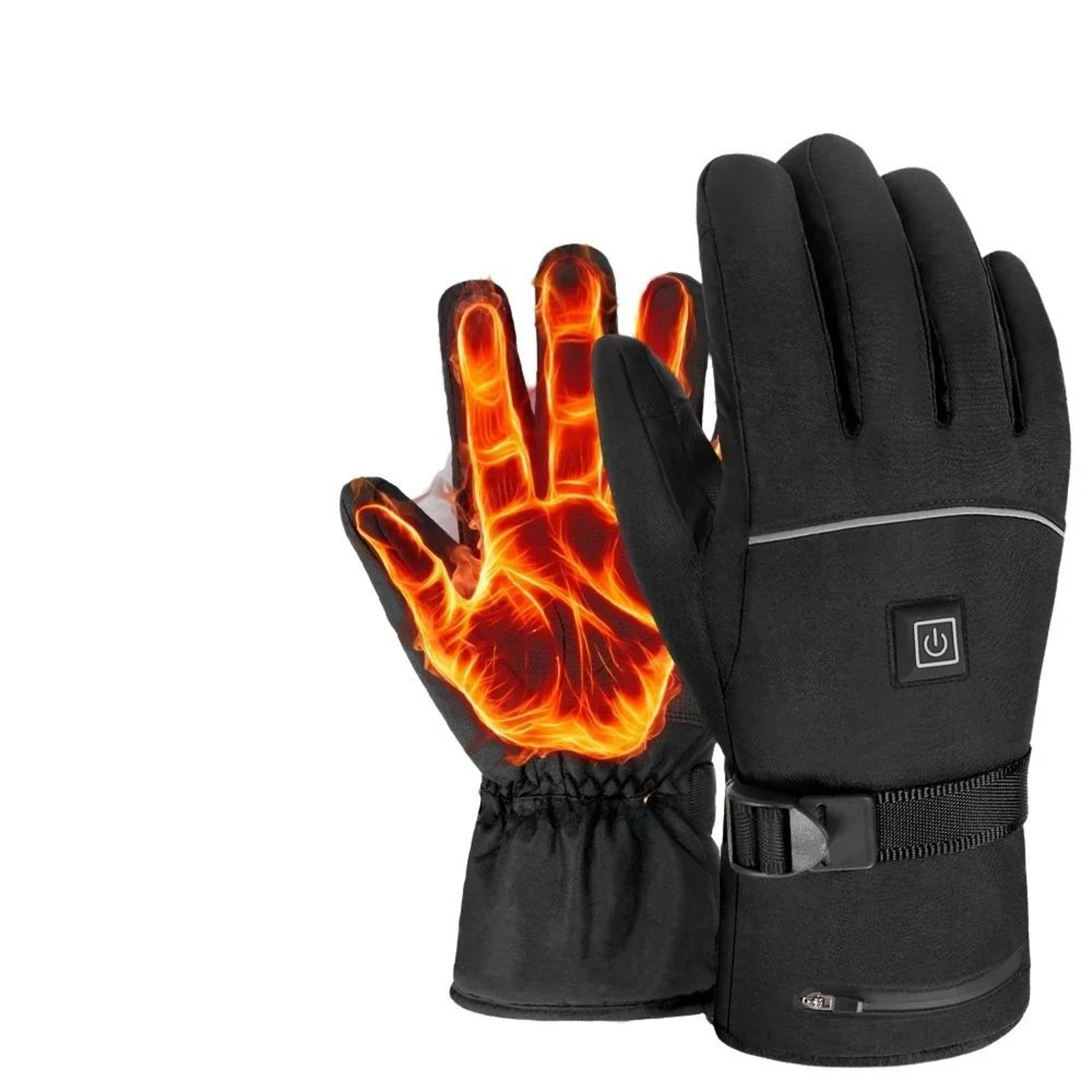 Electric Heated Gloves  Waterproof Thermal Winter Moto  Snowmobile Protection 1
