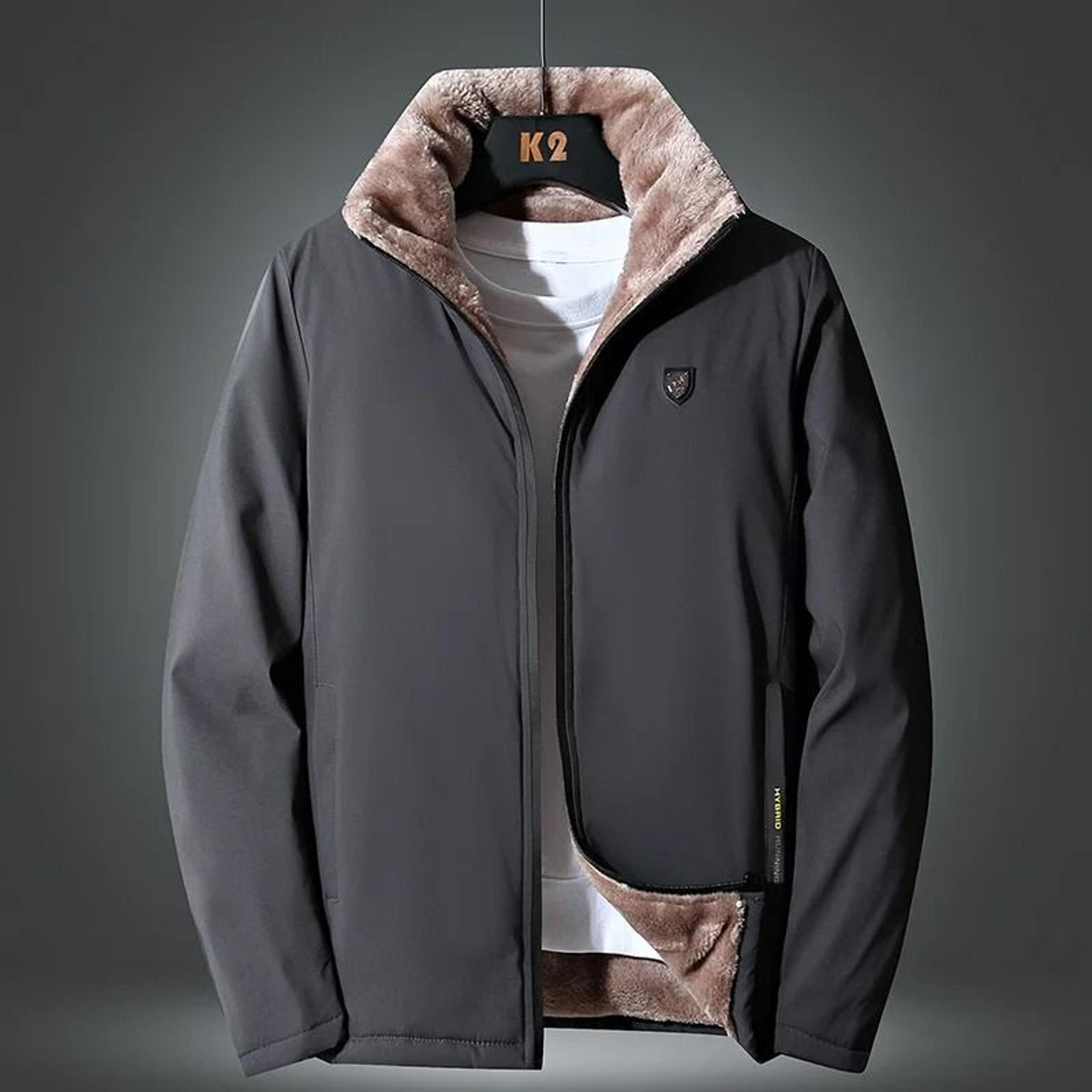 Winter Windproof Thick Fleece Jacket  Mens Classic Outdoor Outwear 0