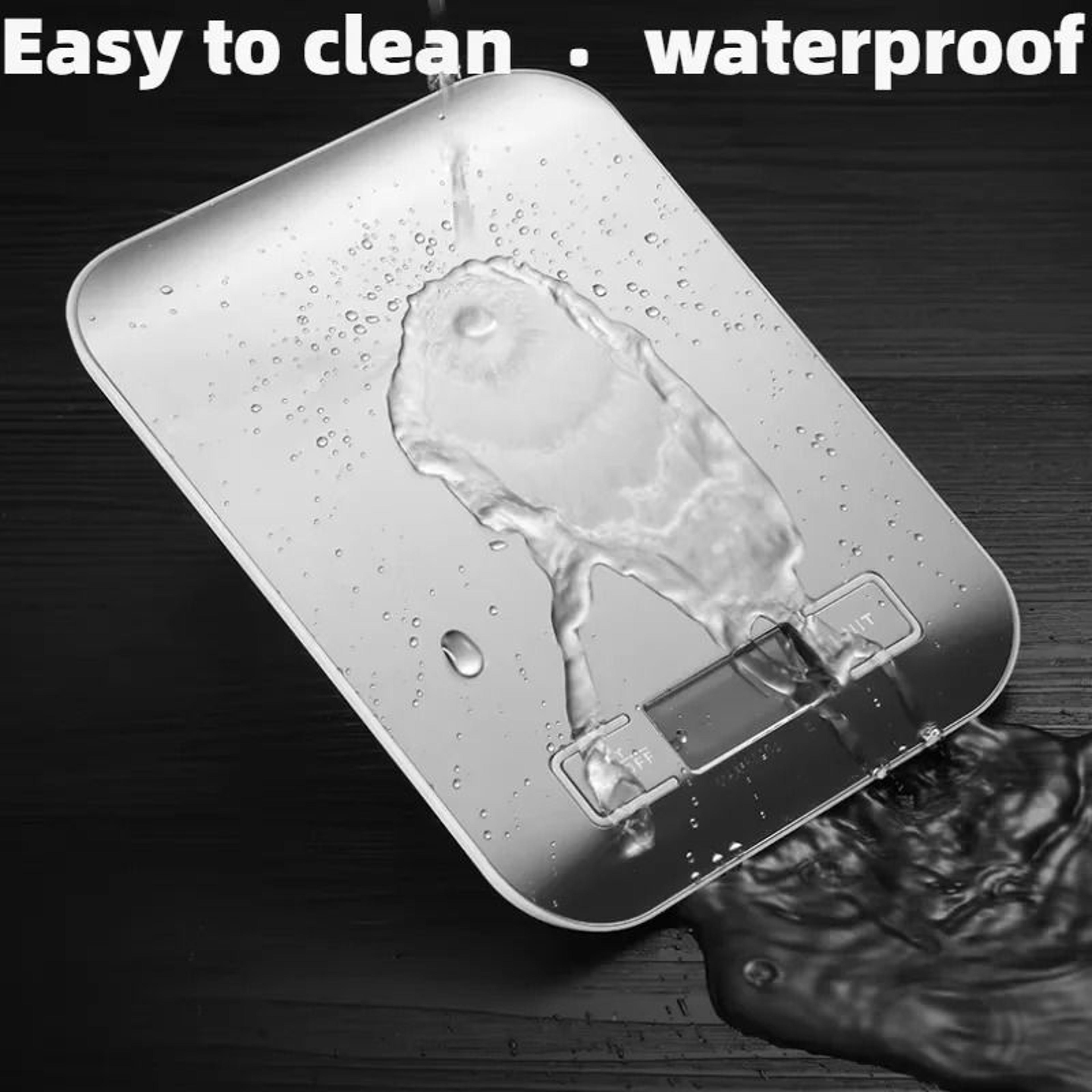 Digital Precision Kitchen Scale  Stainless Steel Waterproof Food Scale With LCD Display 1