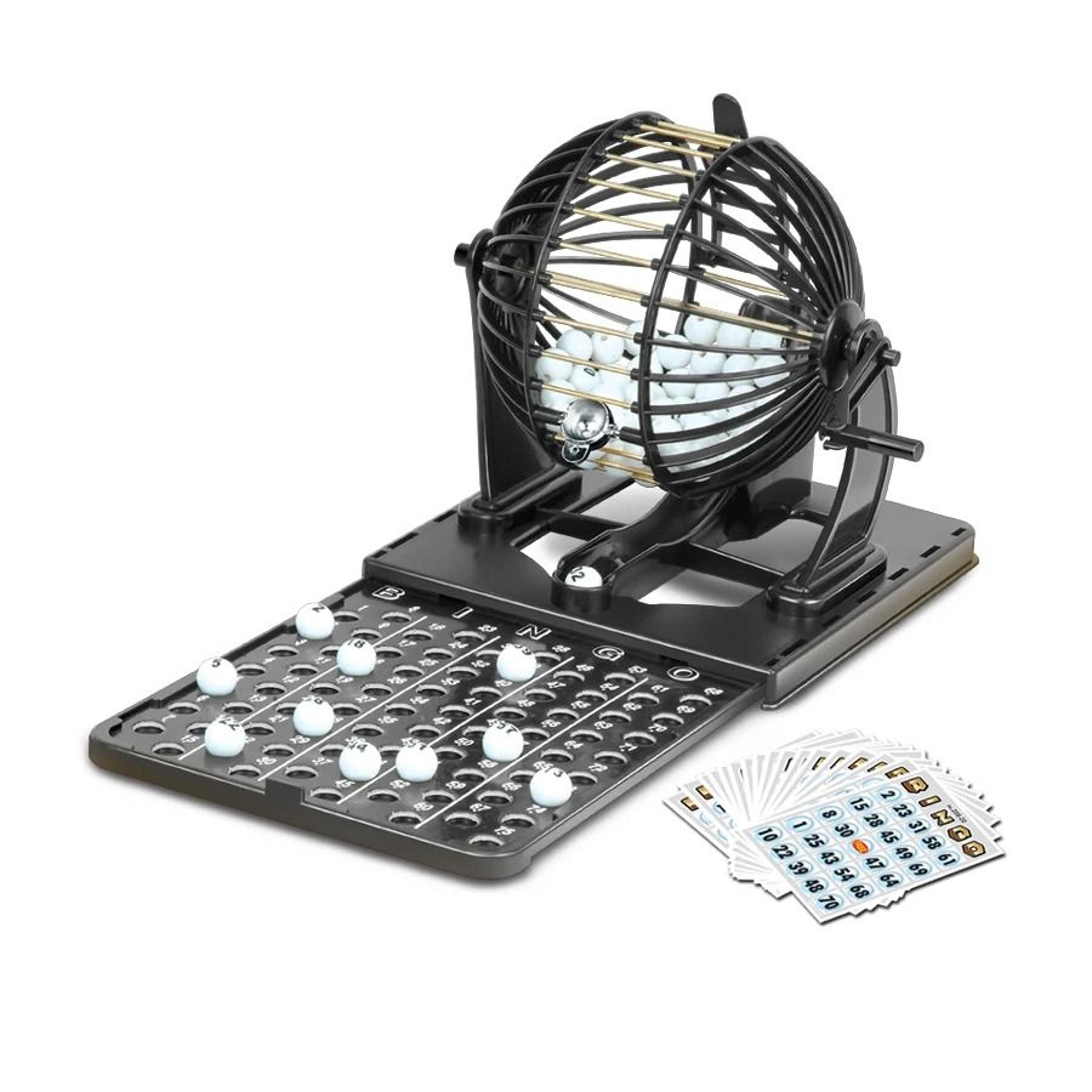 Classic Tabletop Bingo Cage Set  Rotating Lottery Machine For Family  Party Entertainment 6
