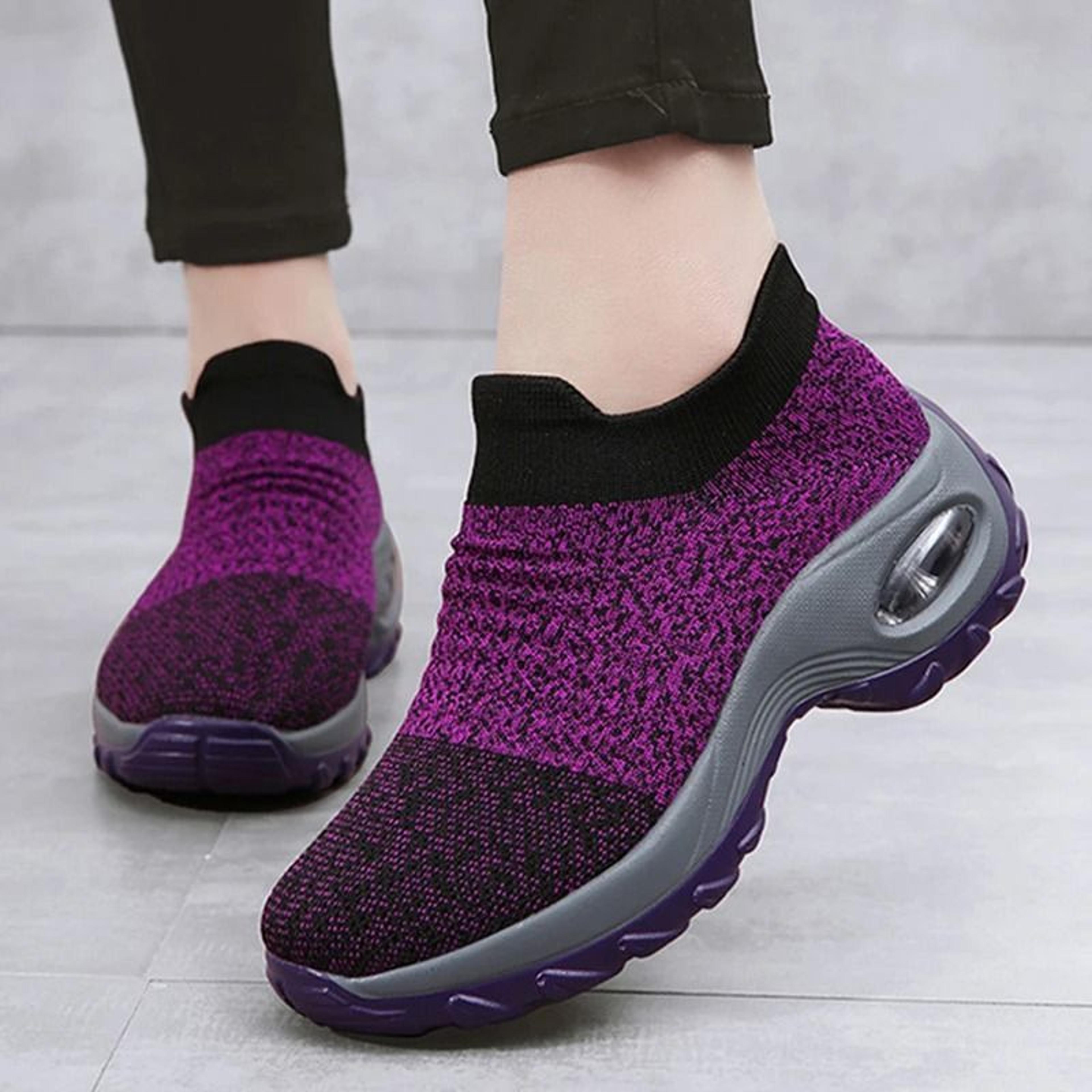 Womens Fashion Platform Sneakers  Casual SlipOn Trainers For Everyday Comfort 2