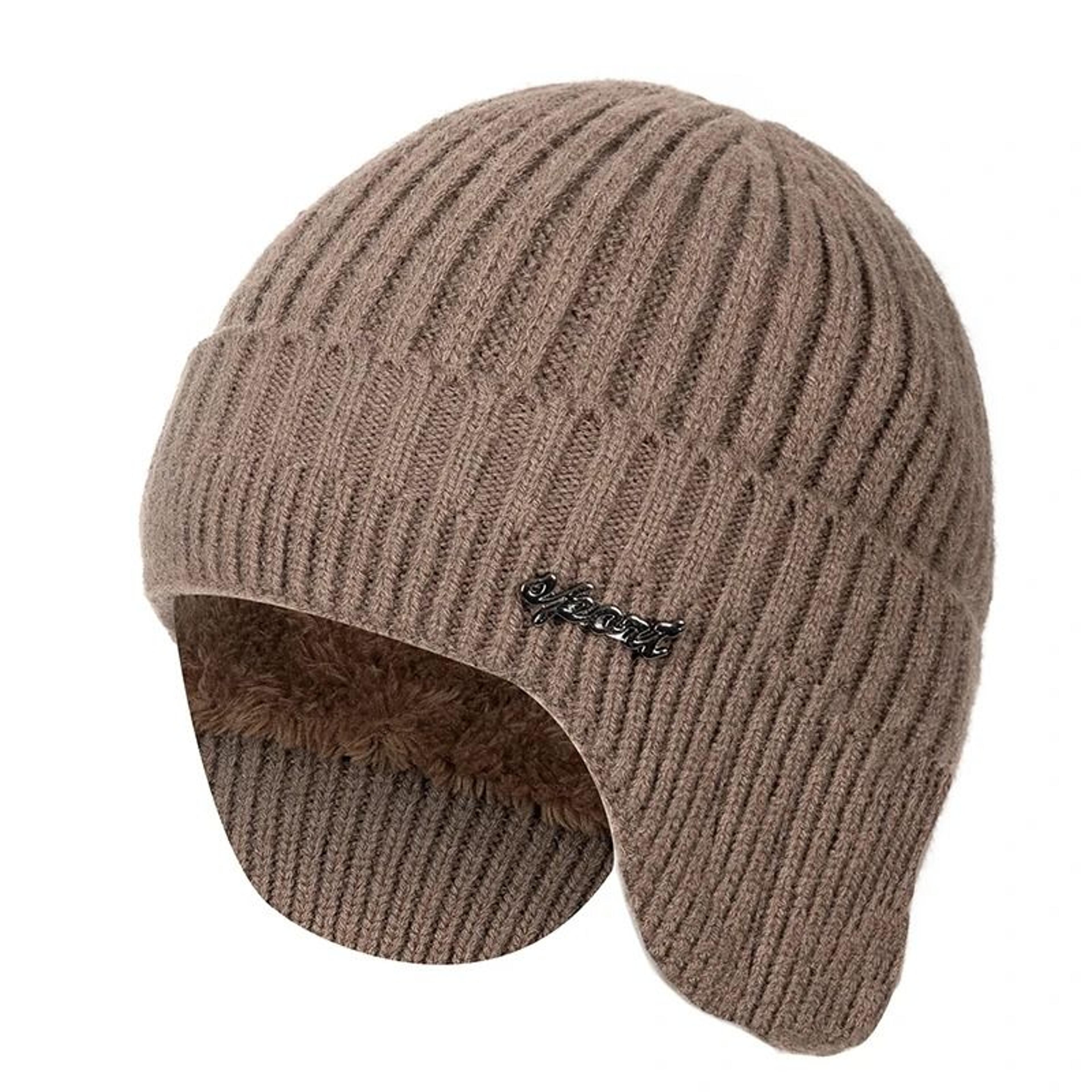 Thermal Knit Earflap Beanie  Stylish Winter Hat With Integrated Ear Protection 13