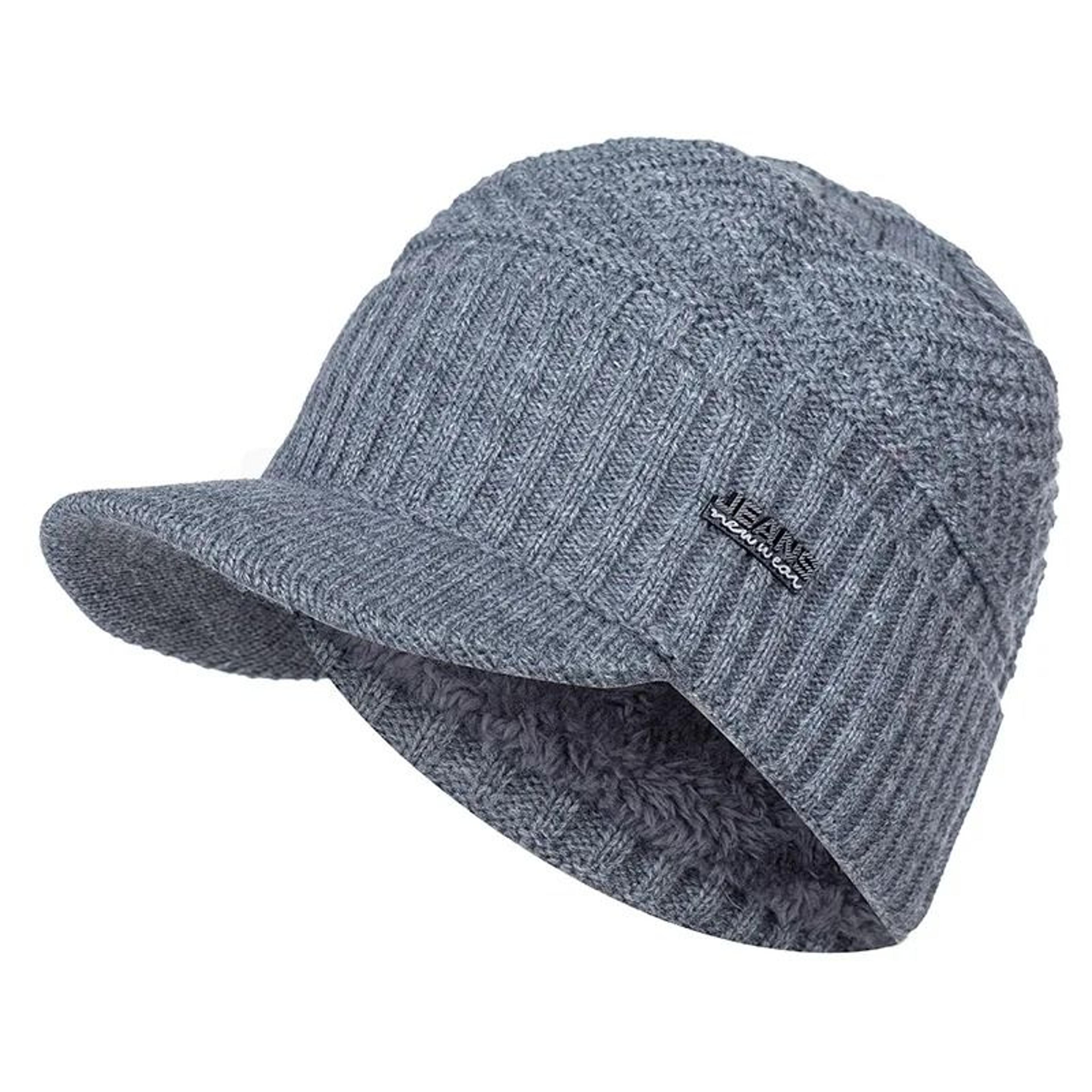 Thermal FurLined Beanie With Brim  UltraThick Winter Knit Cap For Men  Women 10