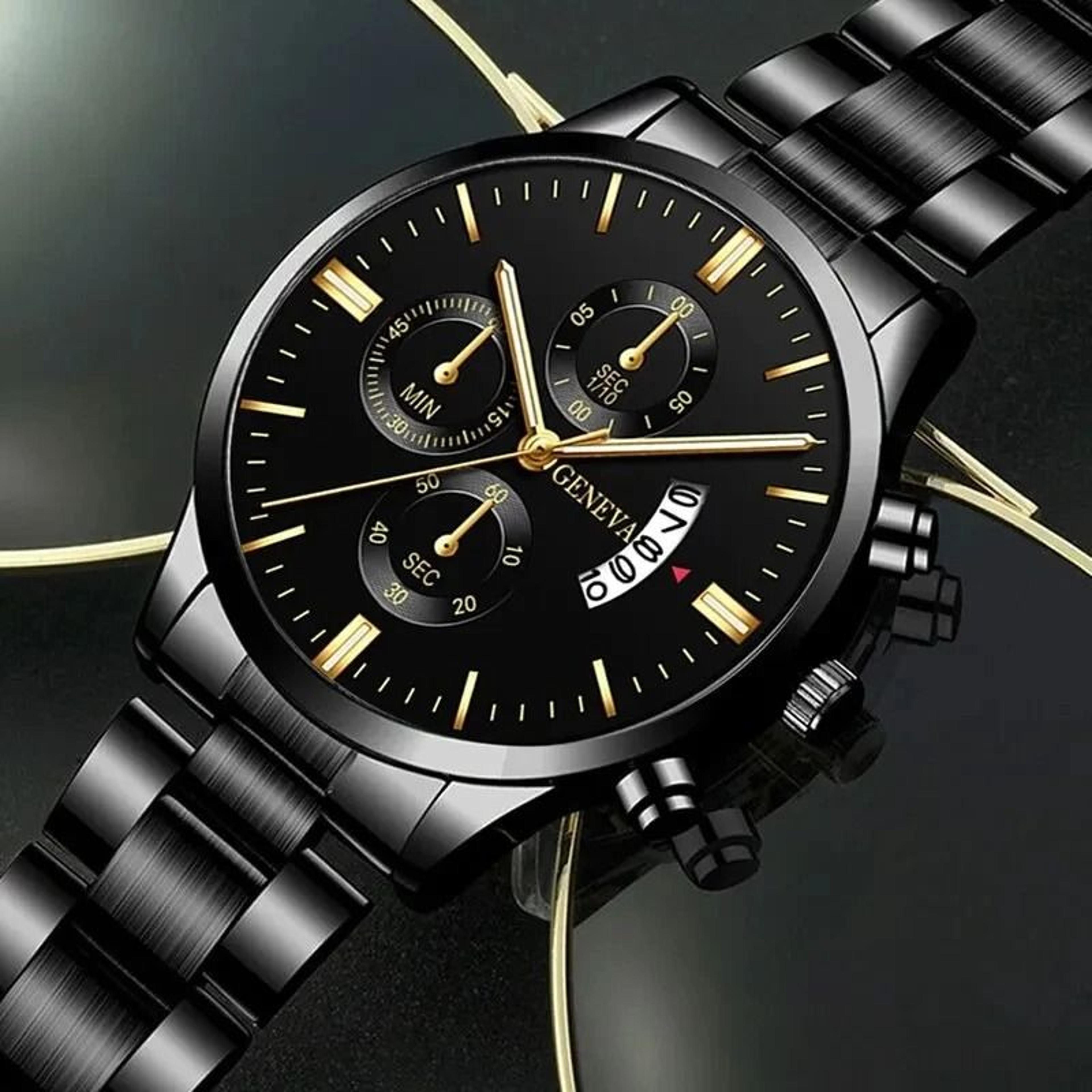 Luxury Mens Business Sports Watch  Precision Quartz Wristwatch With Calendar 0