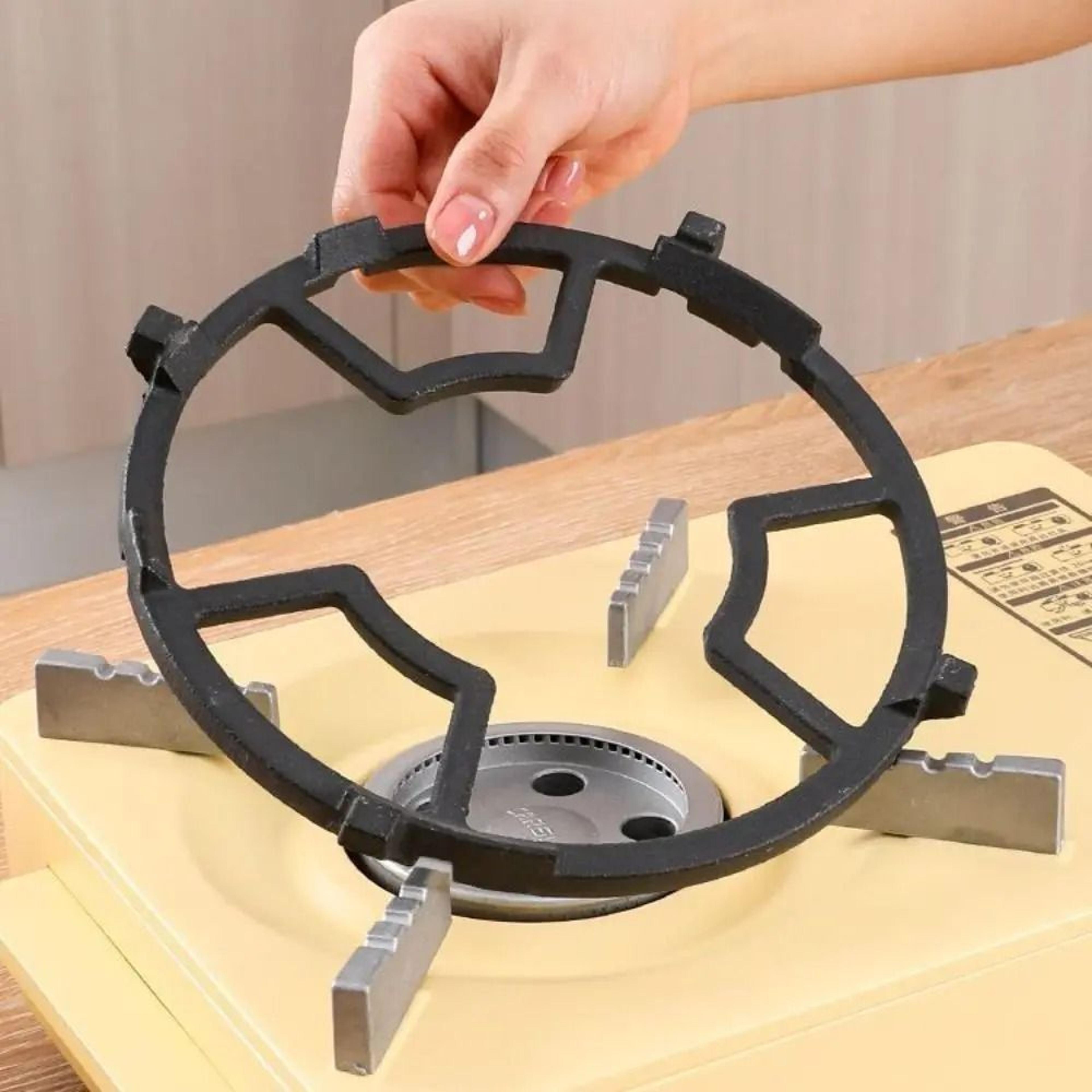 EnergySaving Universal Gas Hob Windshield  HeavyDuty AntiSlip Cast Iron Cover 6