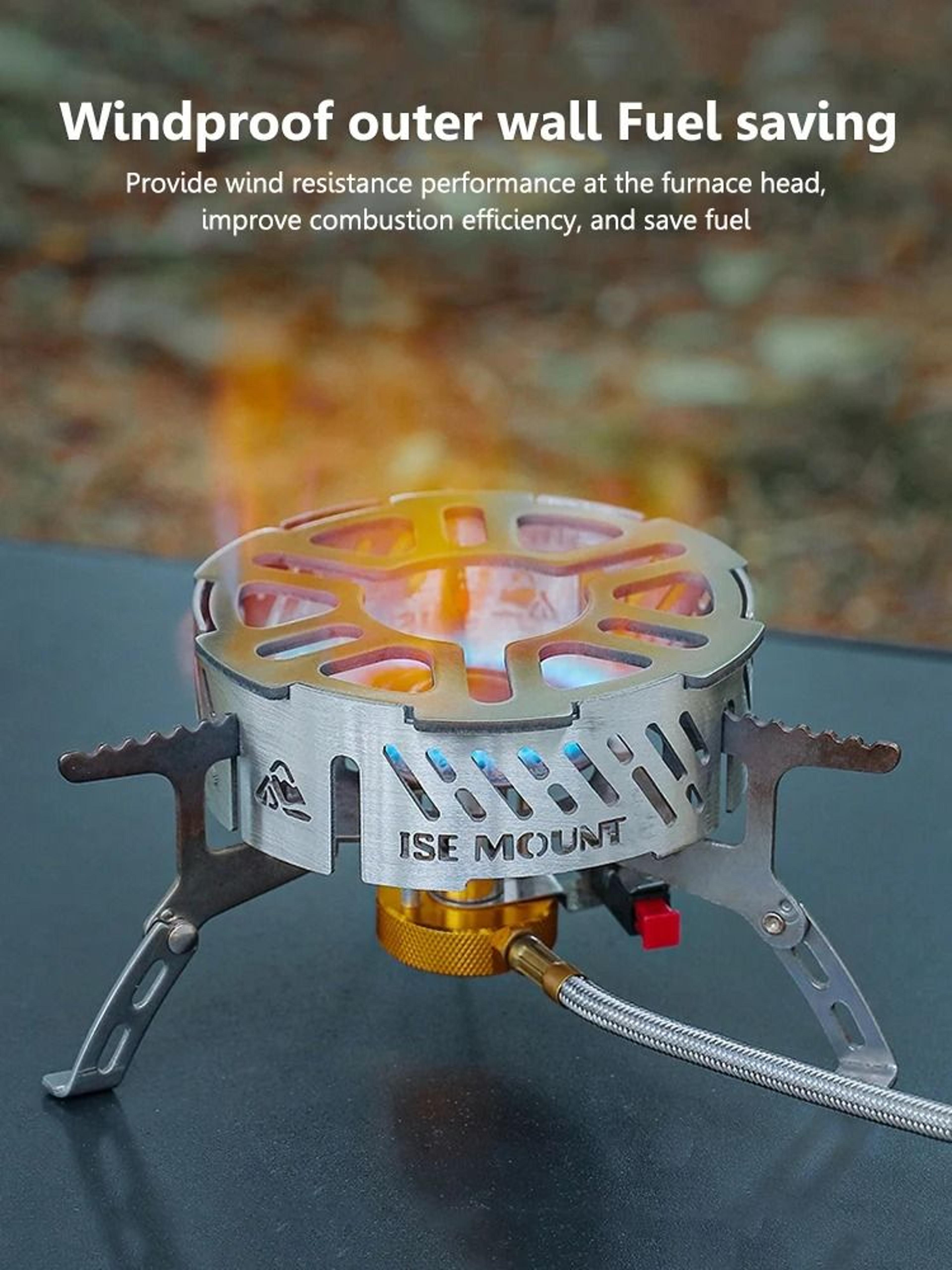 Stainless Steel Gas Stove Windshield  HighTemperature Resistant Windproof Ring For Camping  Picnics 4