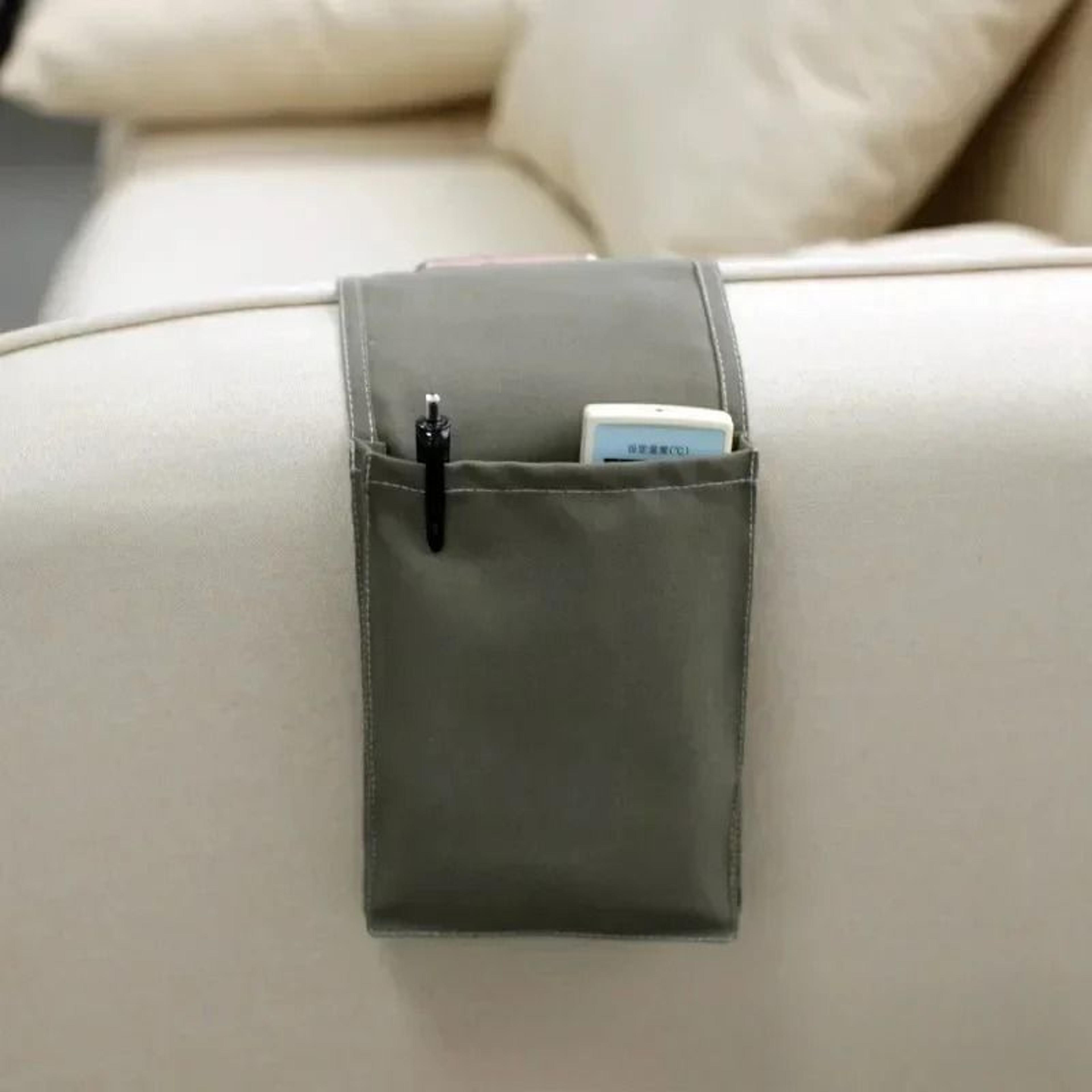 Cotton Linen Bedside Organizer  Multifunctional Hanging Storage Bag For Bed Sofa  Desk 9