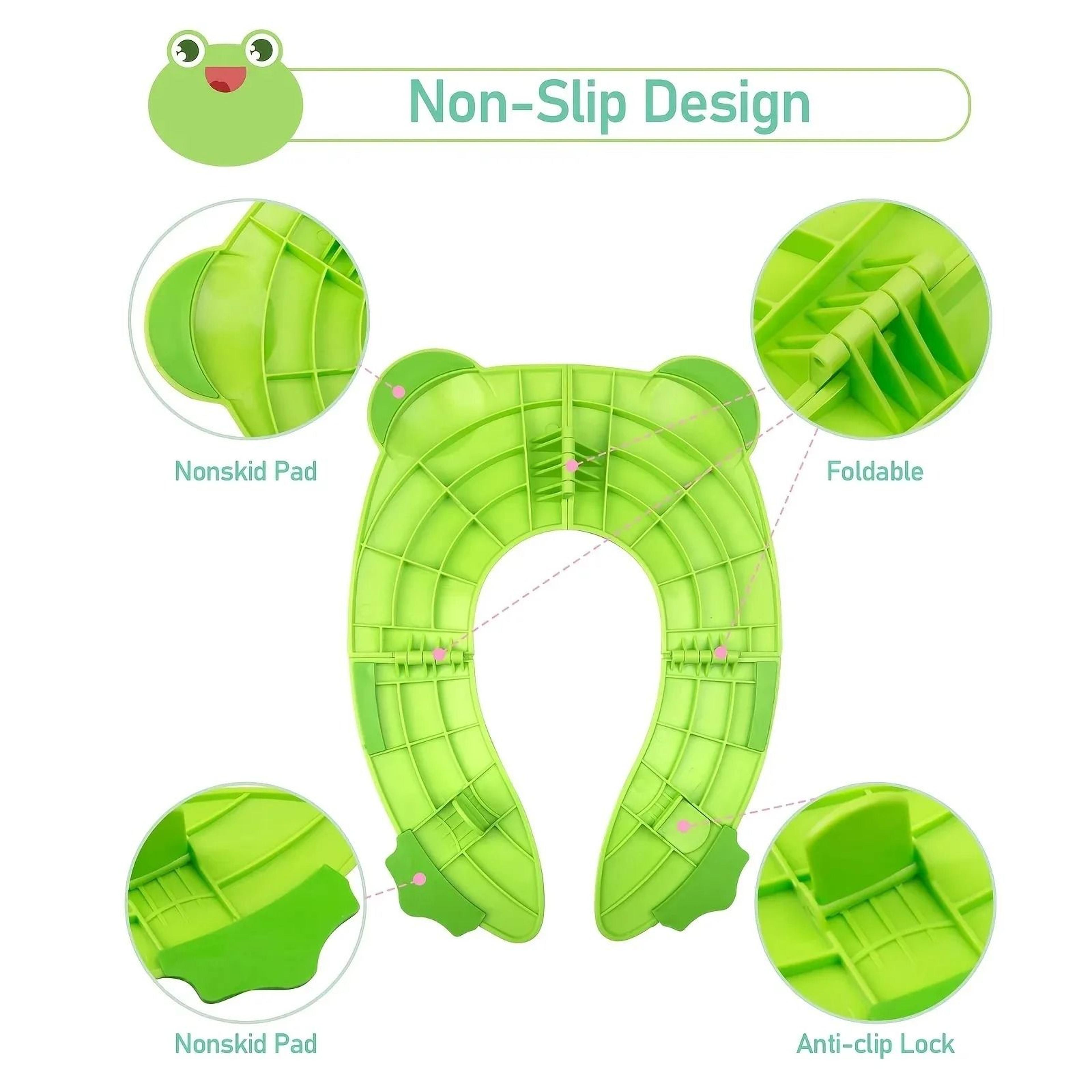 Baby Travel Folding Potty Seat  Portable NonSlip Silicone Training Pad For Kids 5