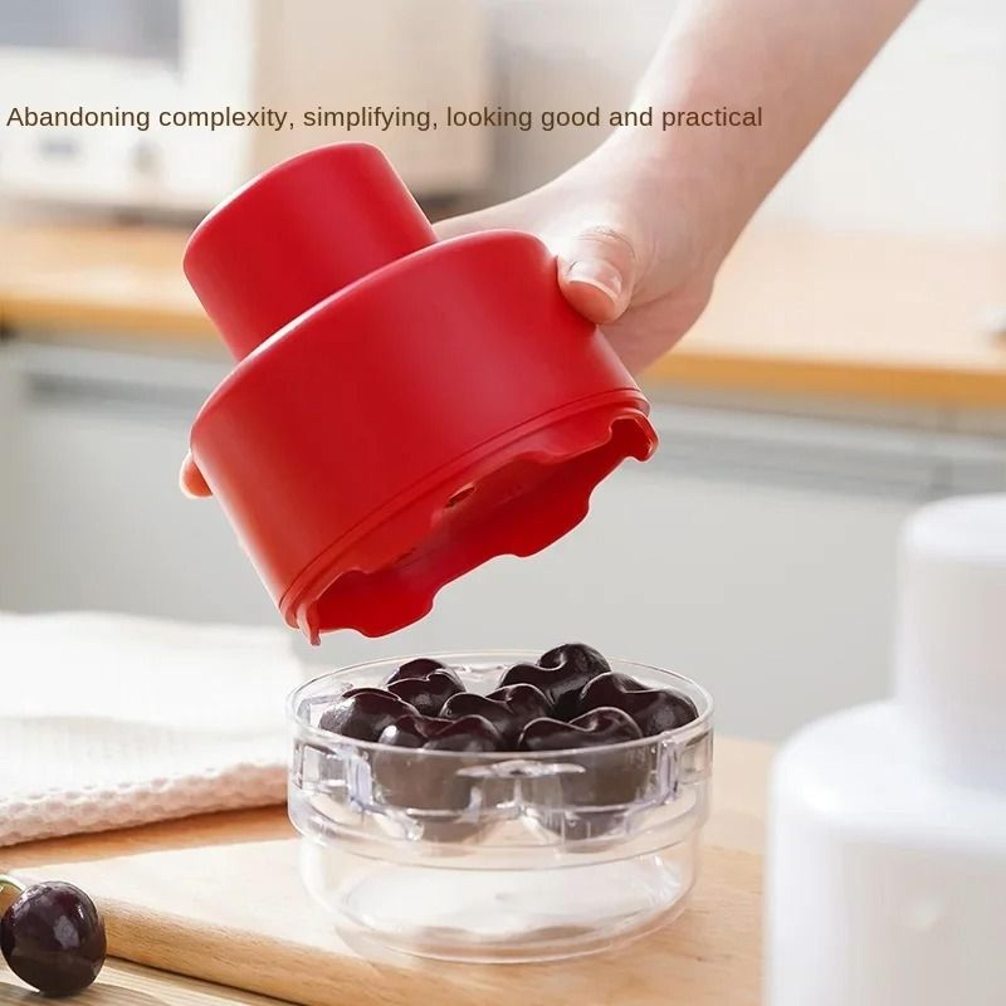 HighEfficiency SevenHole Cherry Pitter  Rapid Fruit Stone  Seed Remover 1