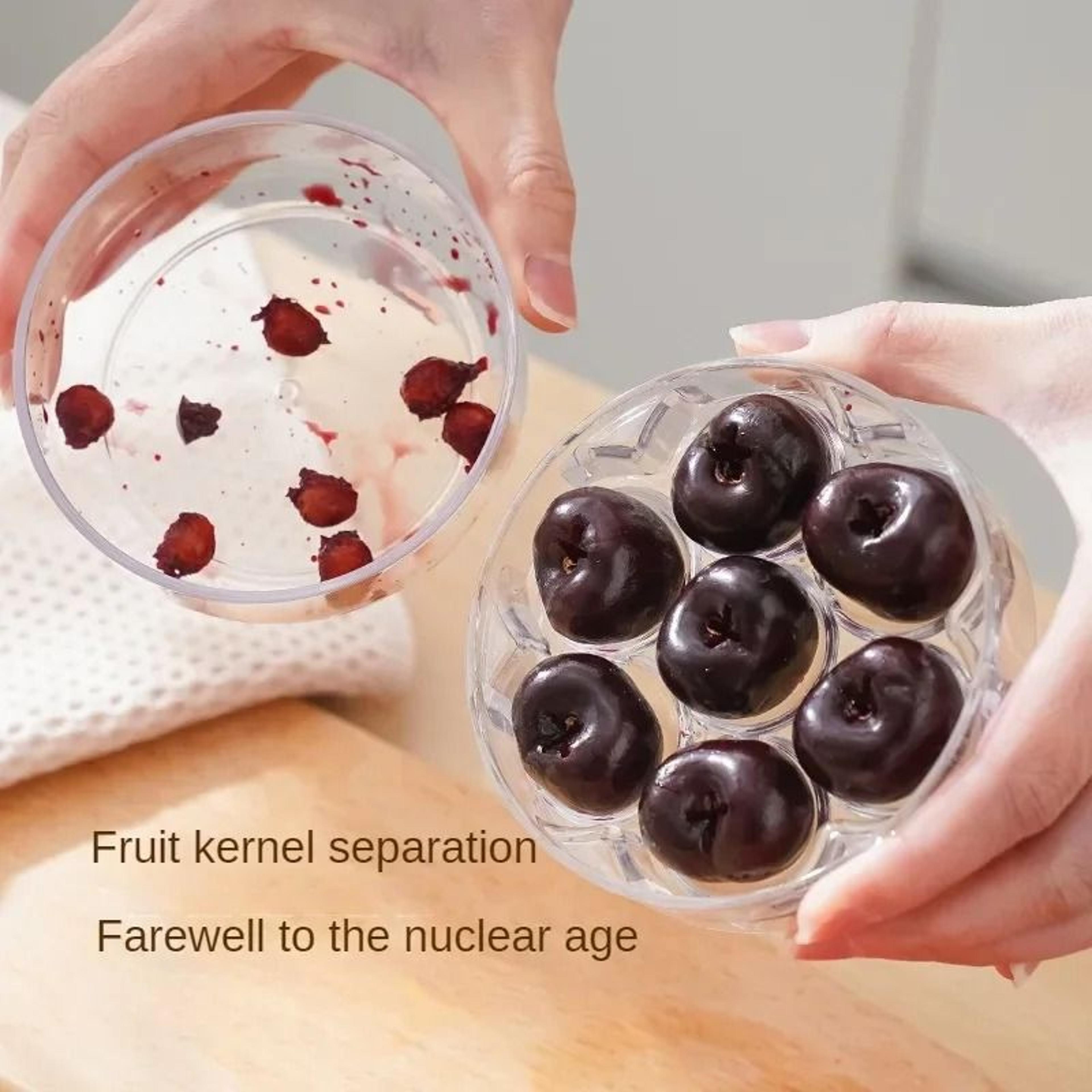 HighEfficiency SevenHole Cherry Pitter  Rapid Fruit Stone  Seed Remover 2