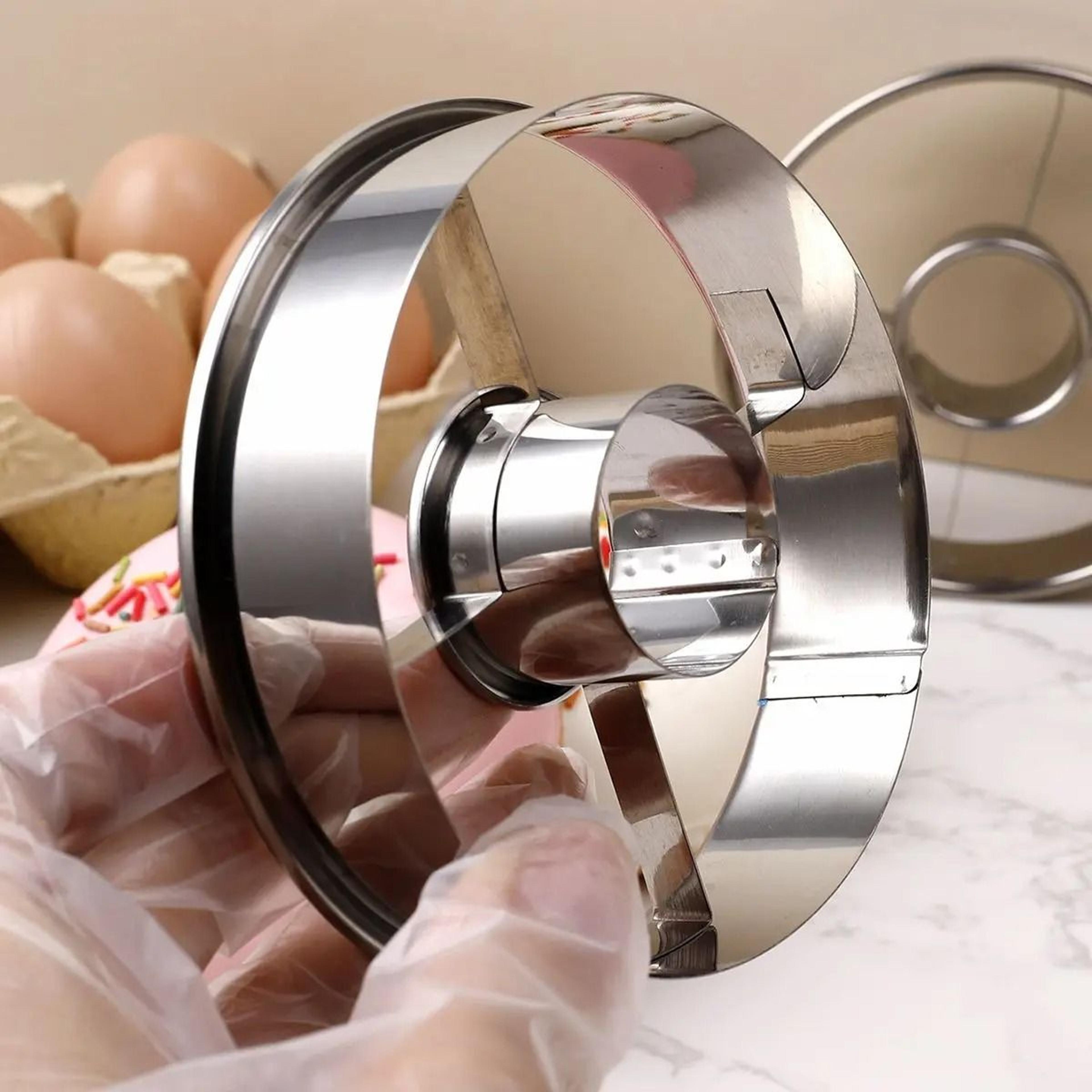 Round Stainless Steel Donut Cutting Mold  Precision Mousse Ring  Cookie Press 3