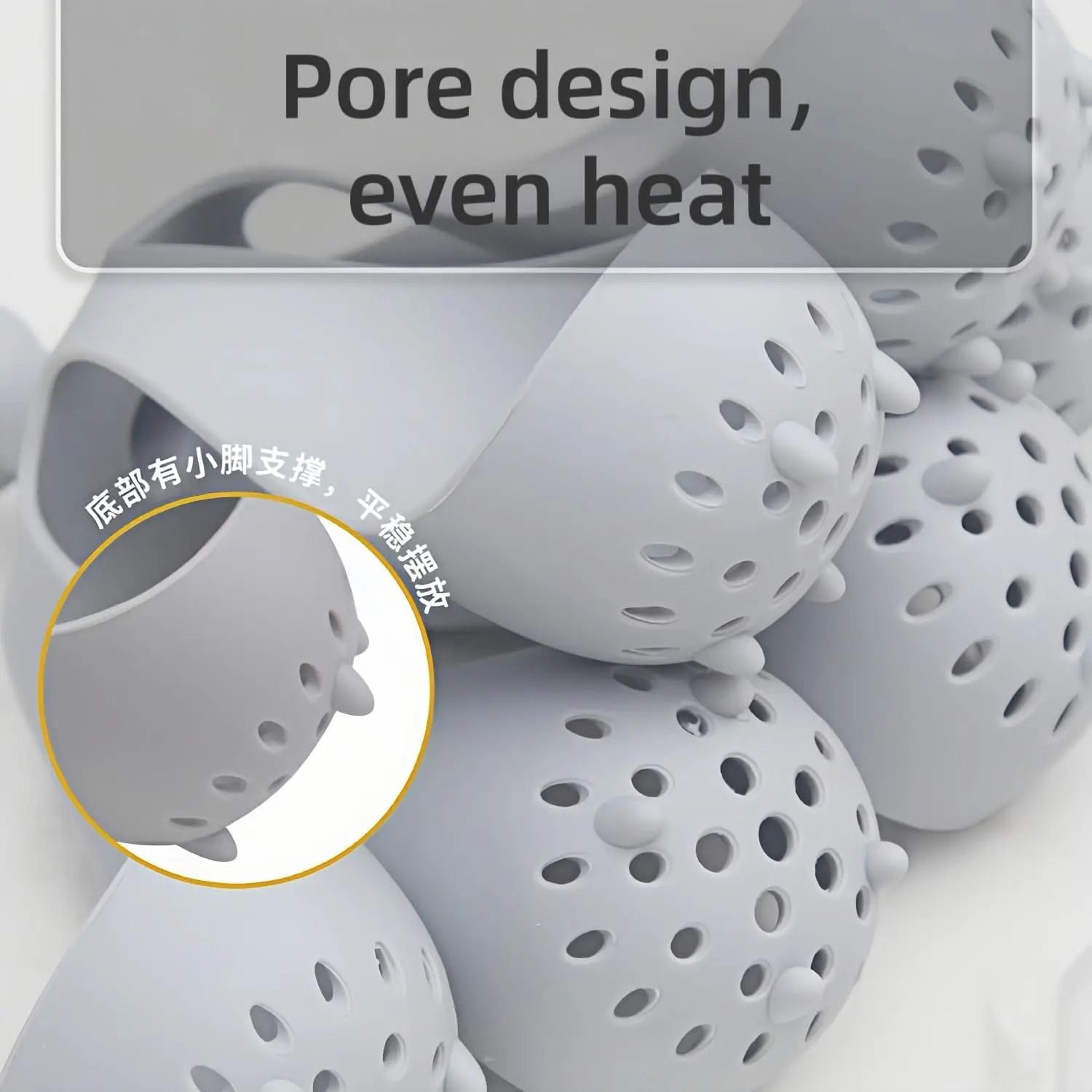Silicone Egg Boiler Rack  Freestanding Steamer  Storage Gadget 3