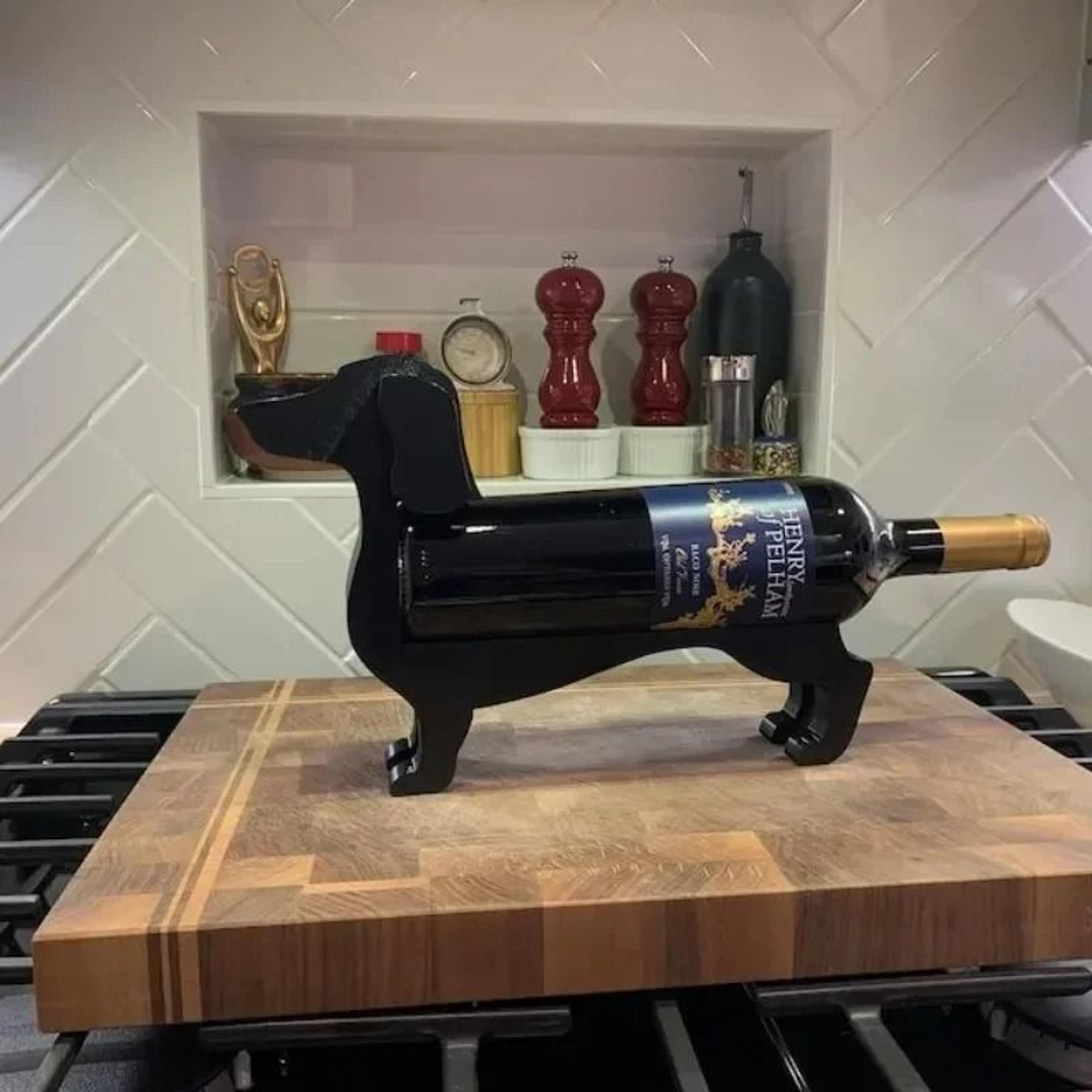 Sausage Dog Wine Bottle Rack  Creative Modern Home Bar Decoration 1