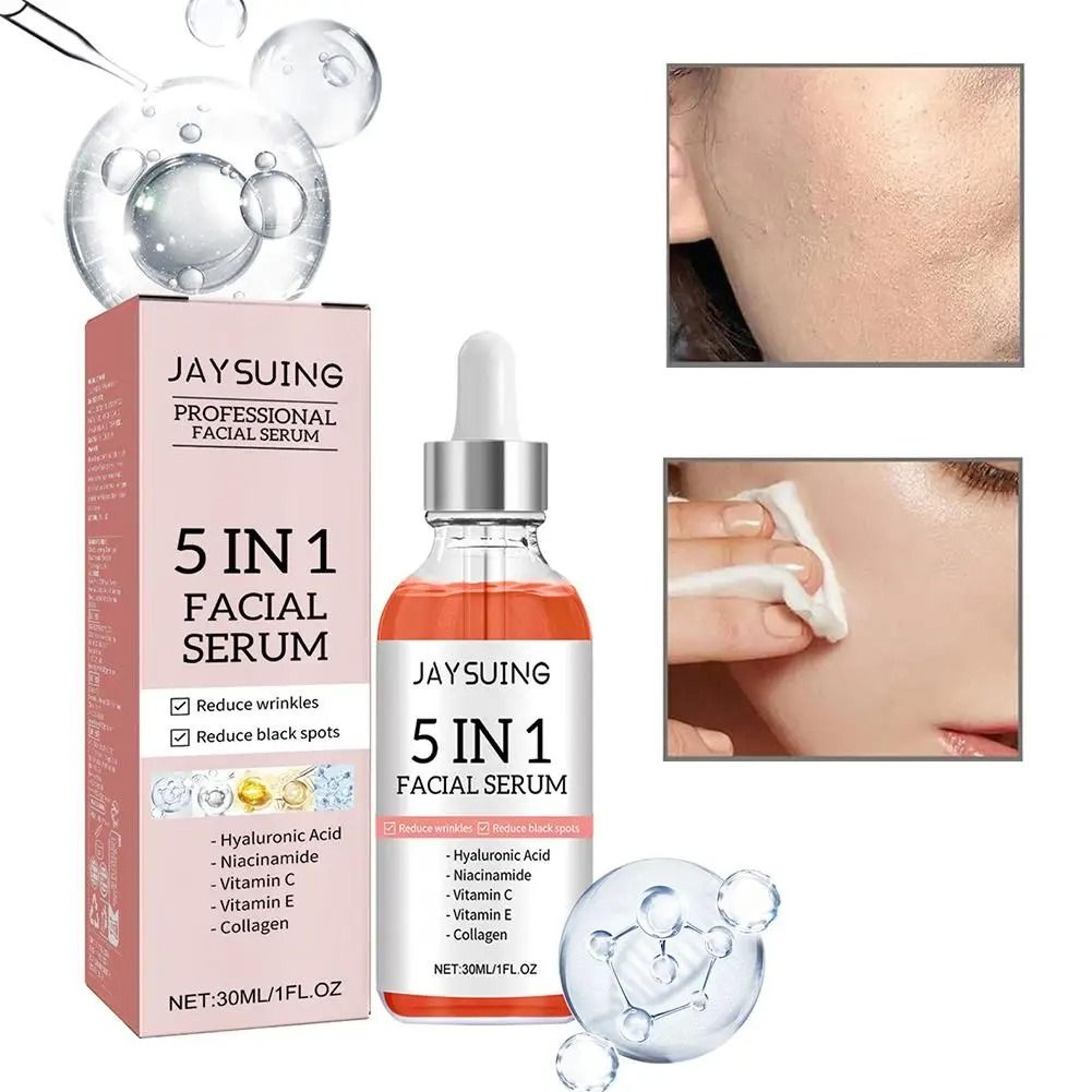 5In1 MultiCorrection Face Serum  Vitamin C  Hyaluronic Acid AgeDefying Skin Care 4