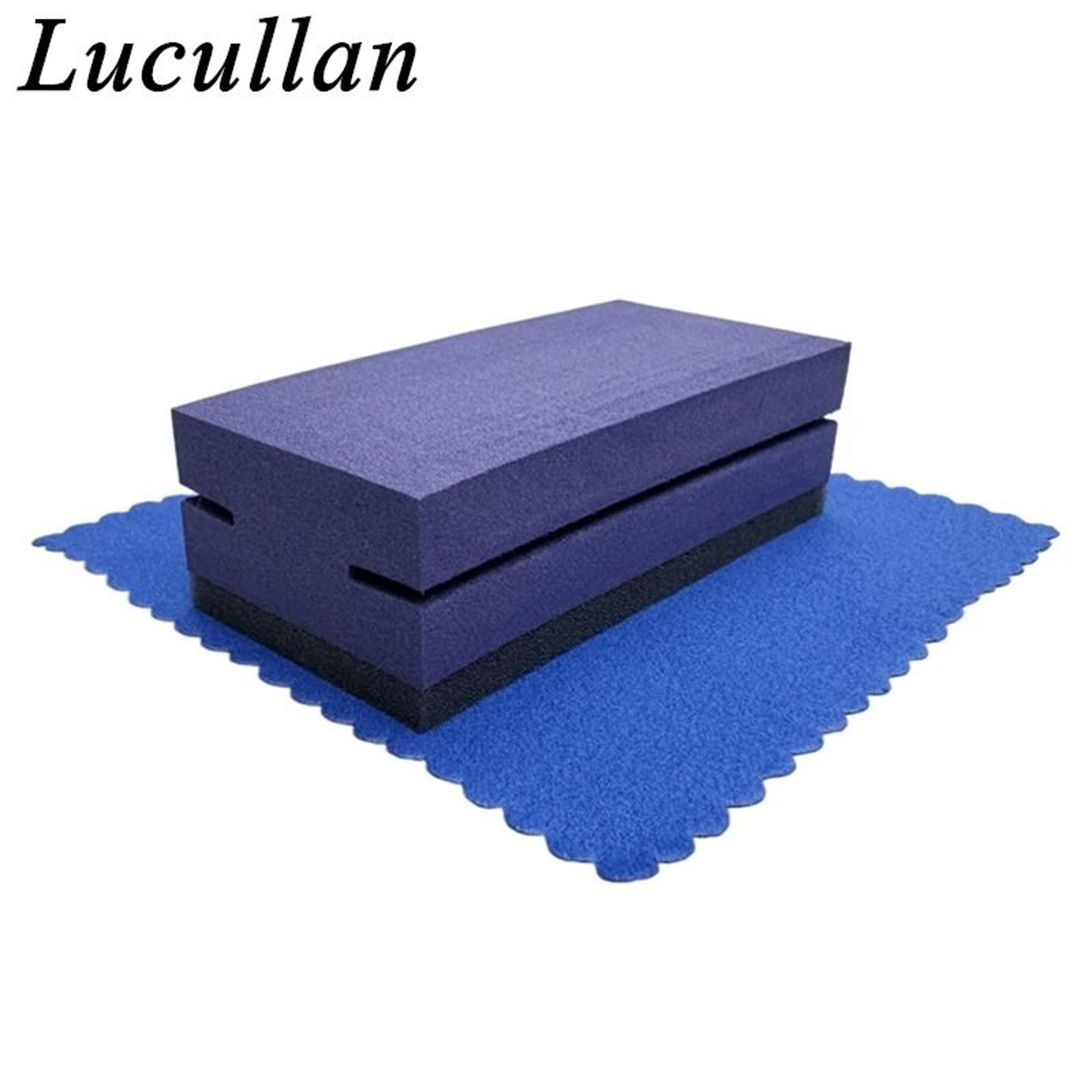 Ceramic Coating Applicator Kit  Premium Purple Applicator  Blue Suede Detailing Cloths 3