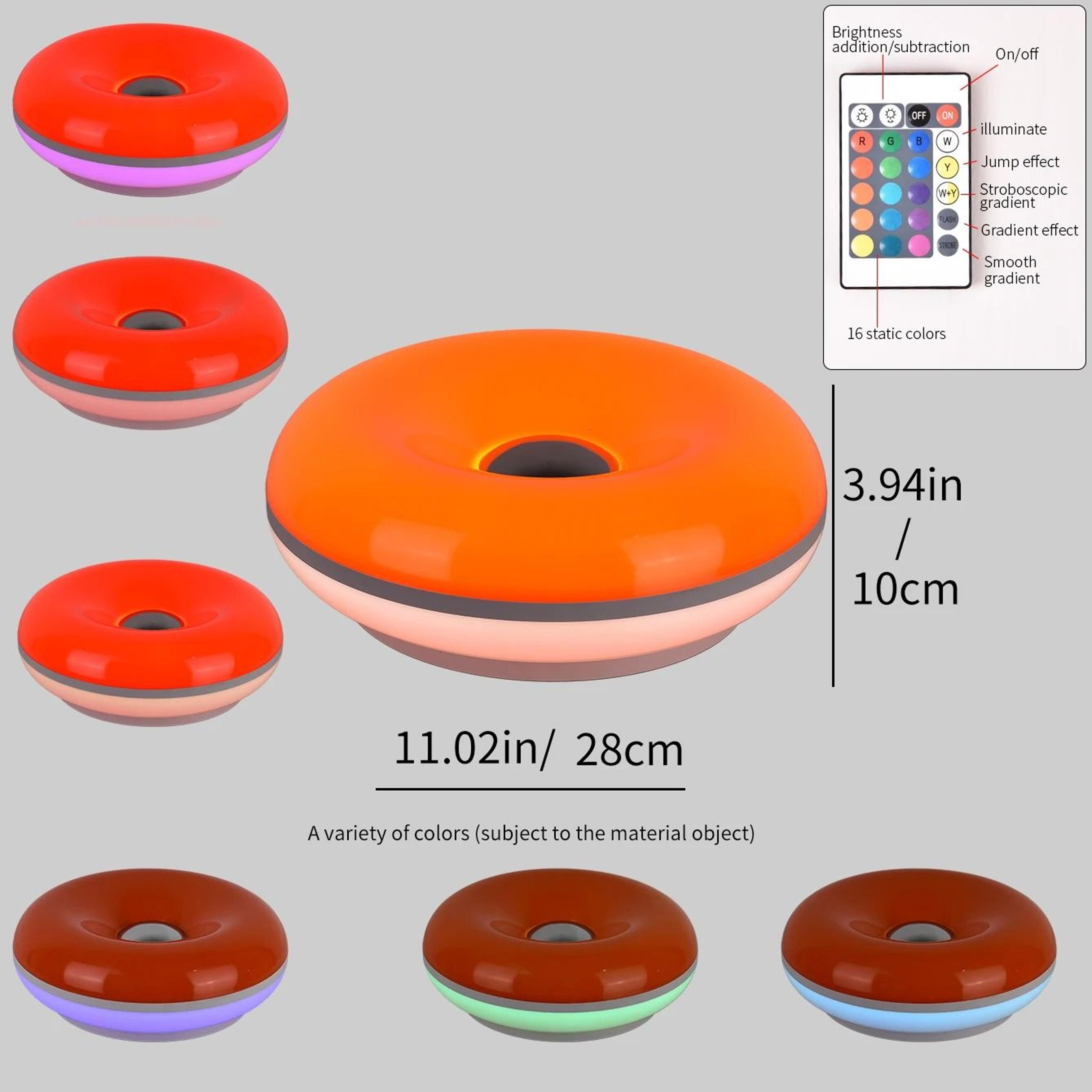 Bauhaus Donut Table Lamp  USBPowered Ambient Bedside  Living Room Decor 11