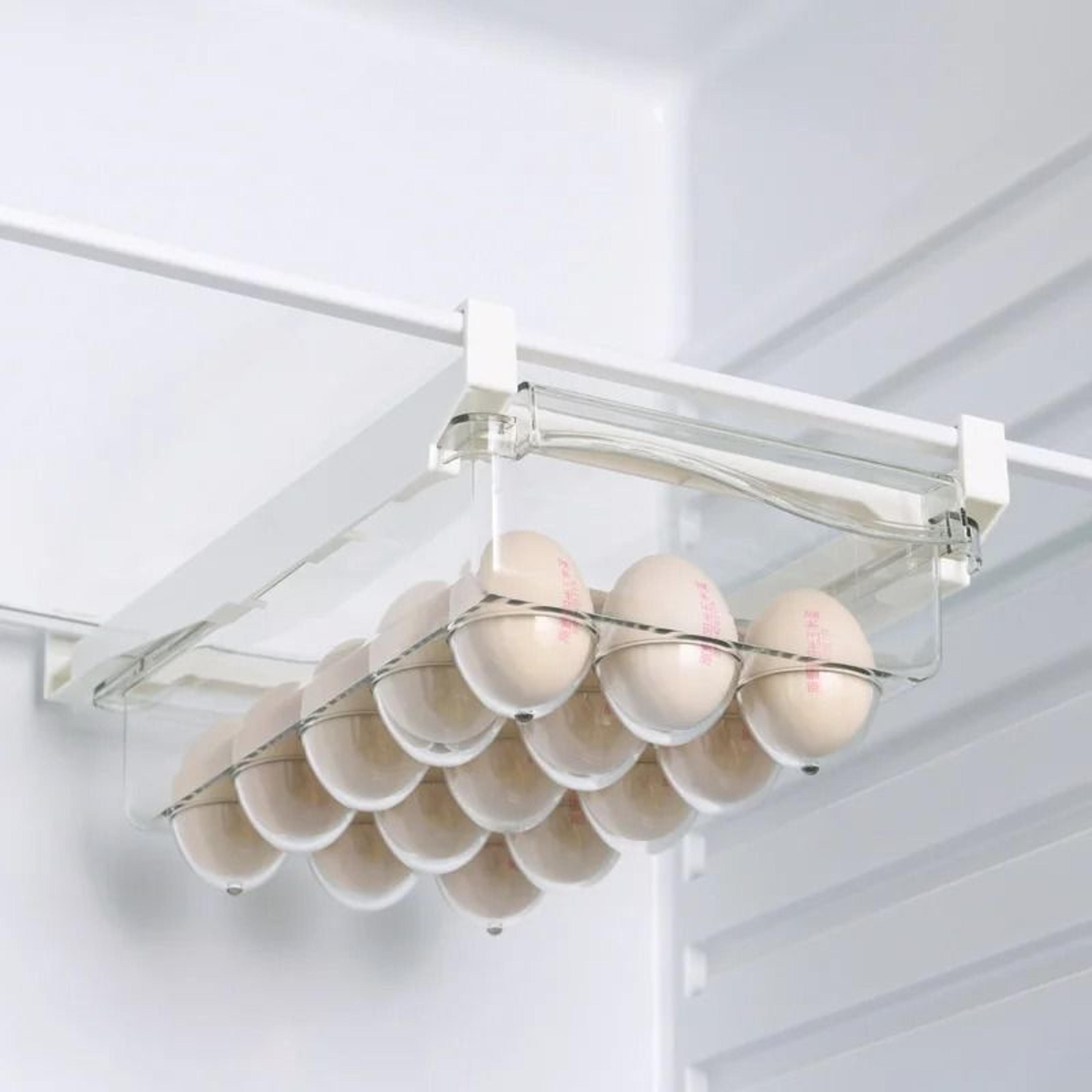 Refrigerator Drawer Style Food Storage Box  Sliding Plastic Cooking Container  Shelf Support Organi 8