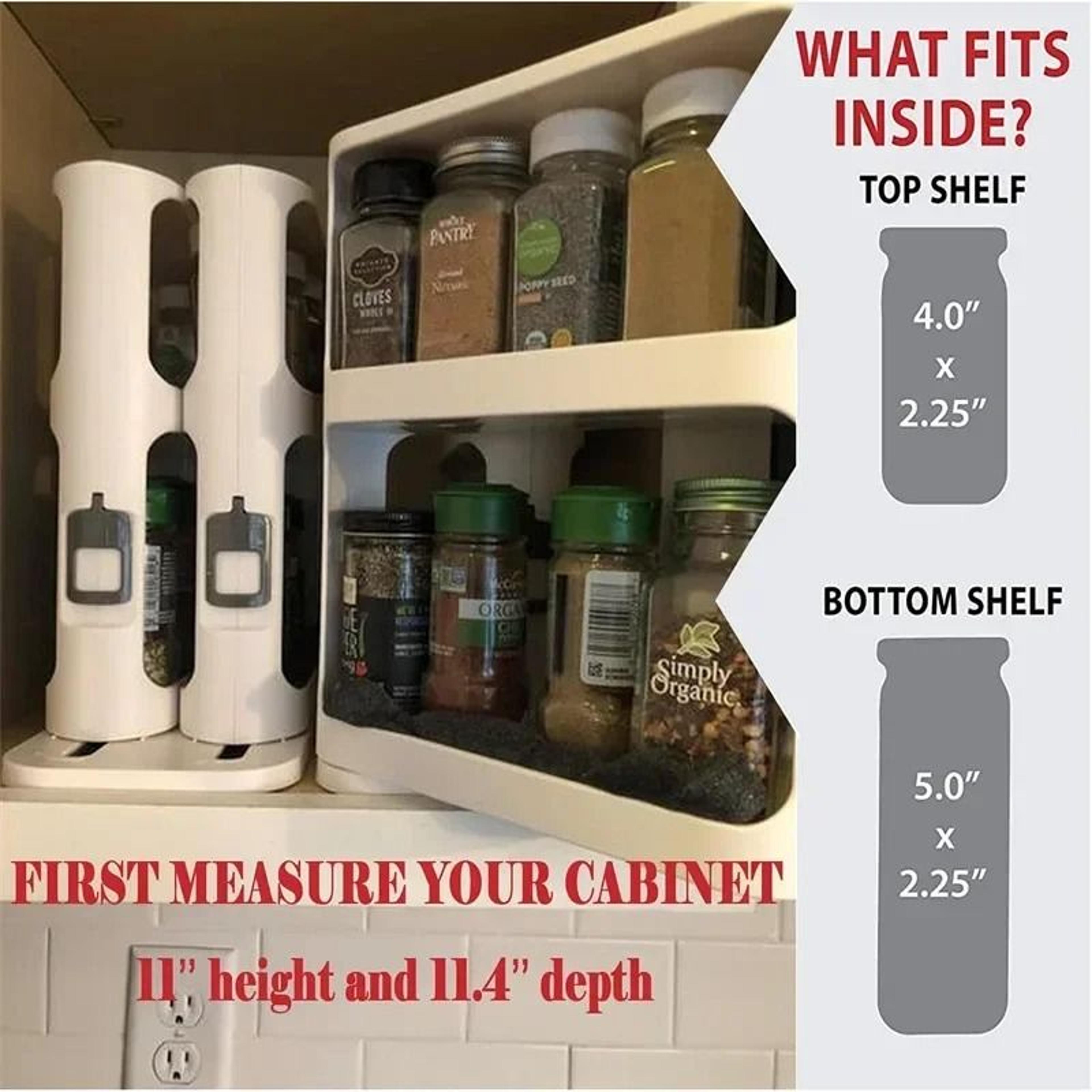 MultiLayer Rotating Storage Rack  PullOut Cabinet Organizer  HighCapacity Spice Rack 3