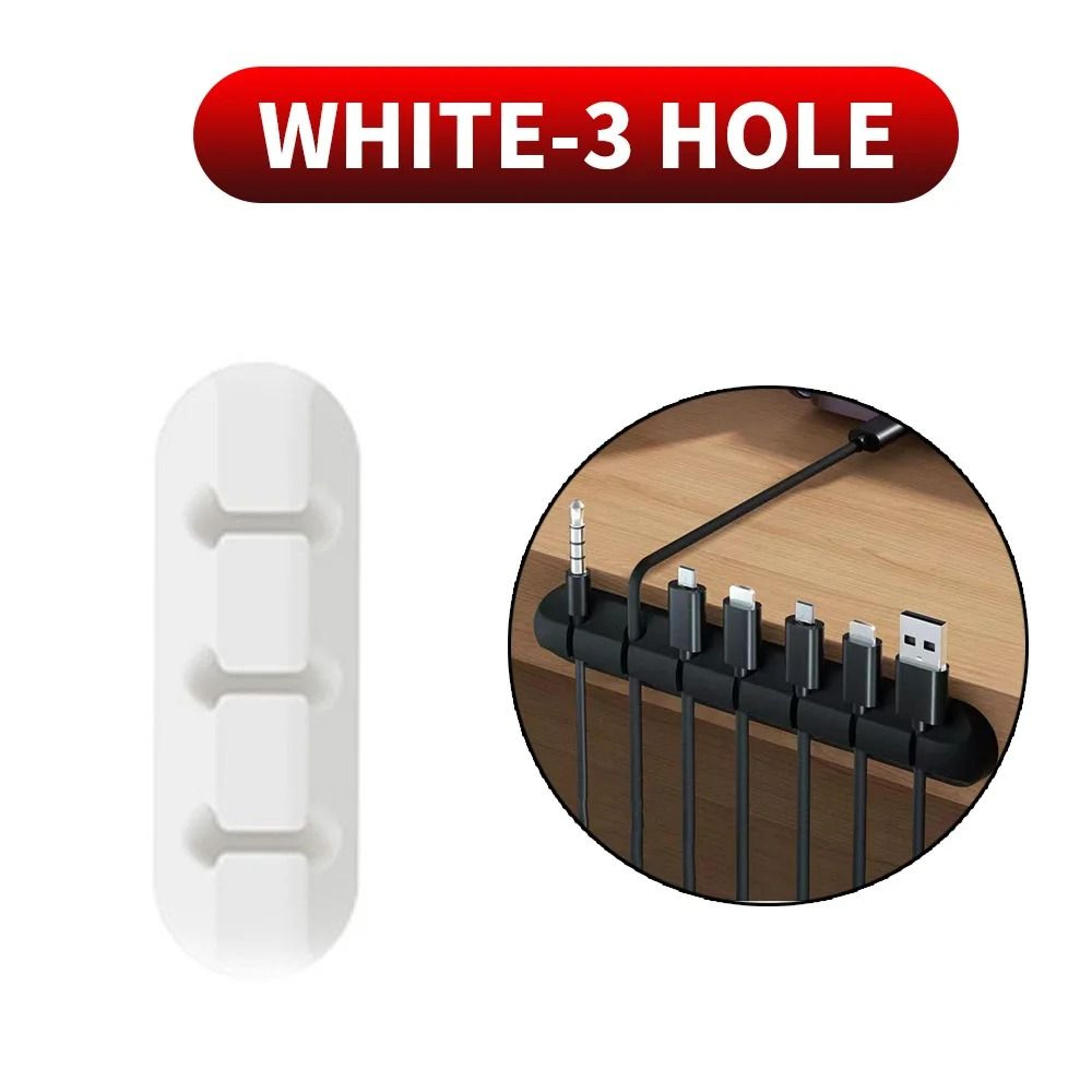 Silicone Cable Cord Organizer  MultiSlot USB Winder  SelfAdhesive Management Clips 10