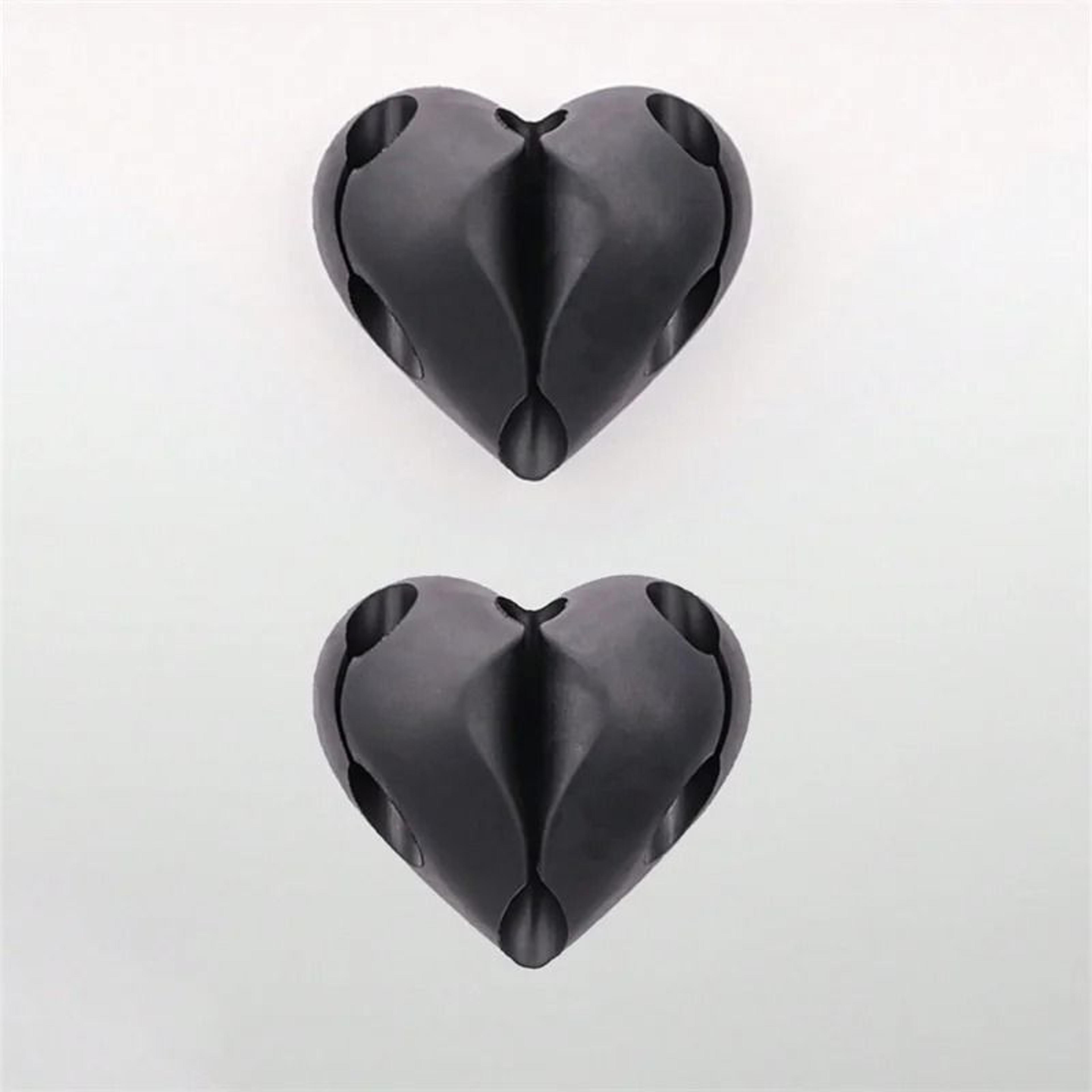 2Piece HeartShaped Mini Cable Winder Set  Decorative USB Charging Cable Clips  Desk Tidy Organizers 7
