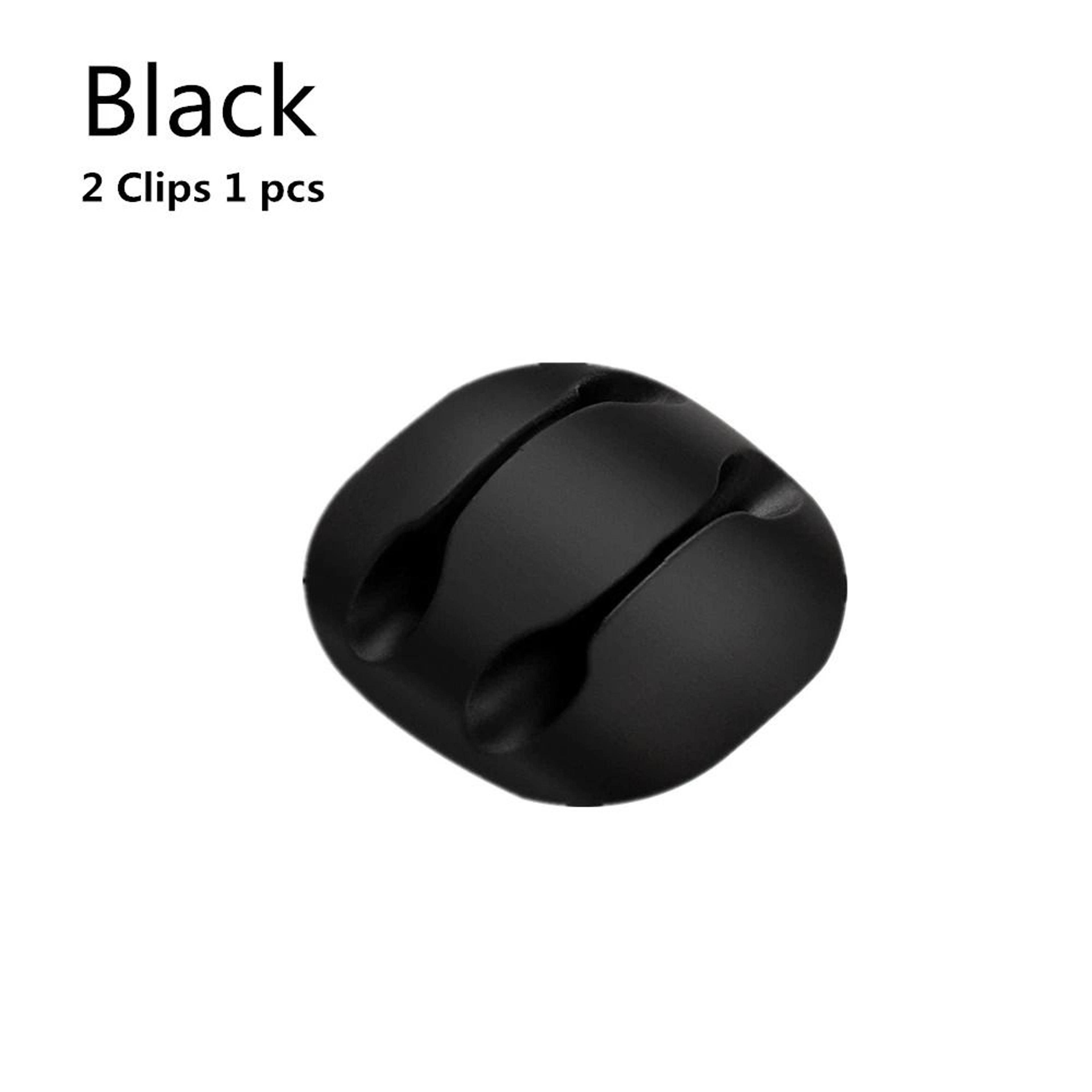 Silicone Round Cable Organizer  MultiSlot USB Charger Cord Clips  Desk Tidy Management System 9
