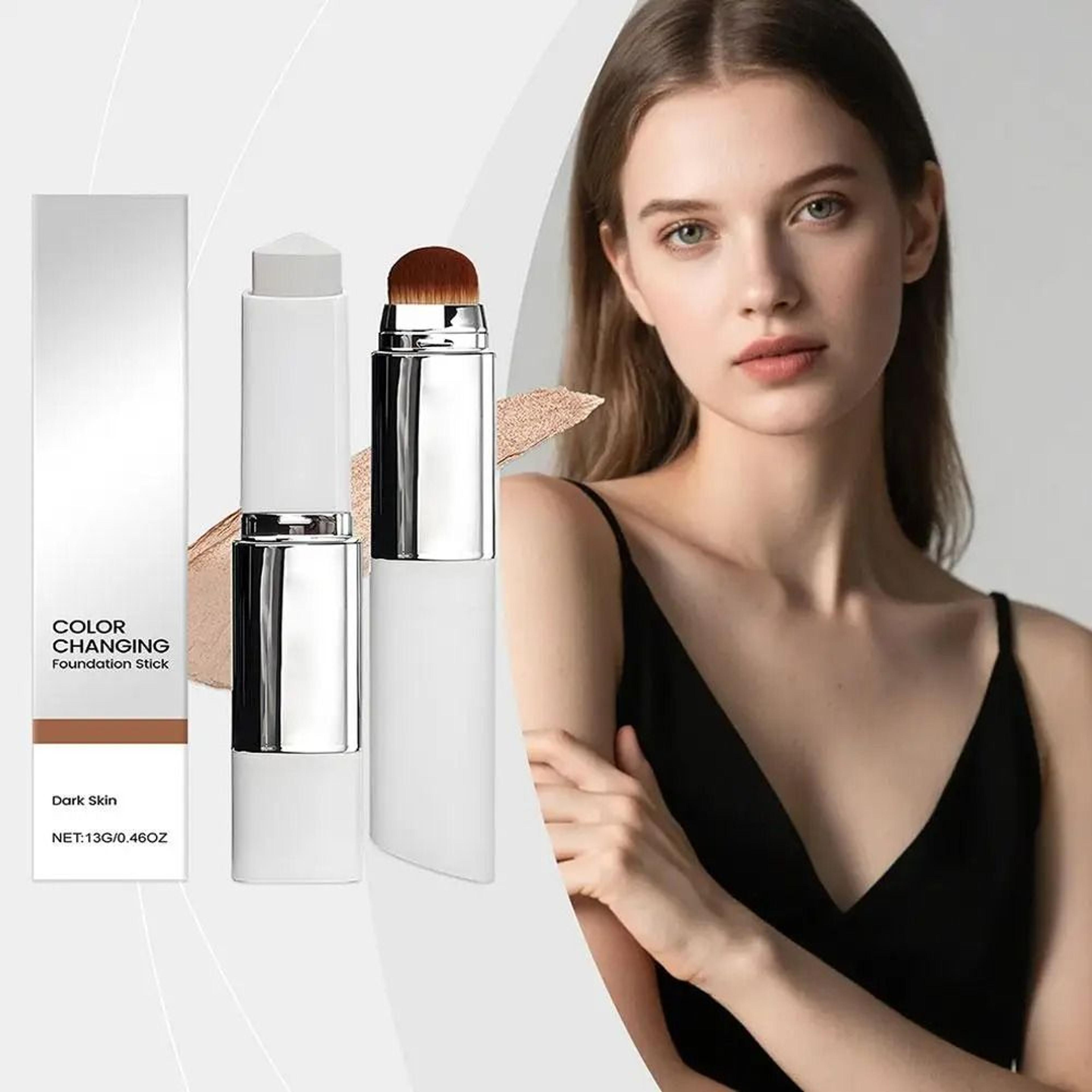 2in1 ColorChanging Foundation Stick  Lightweight Moisturizing  Brightening Liquid Base 5