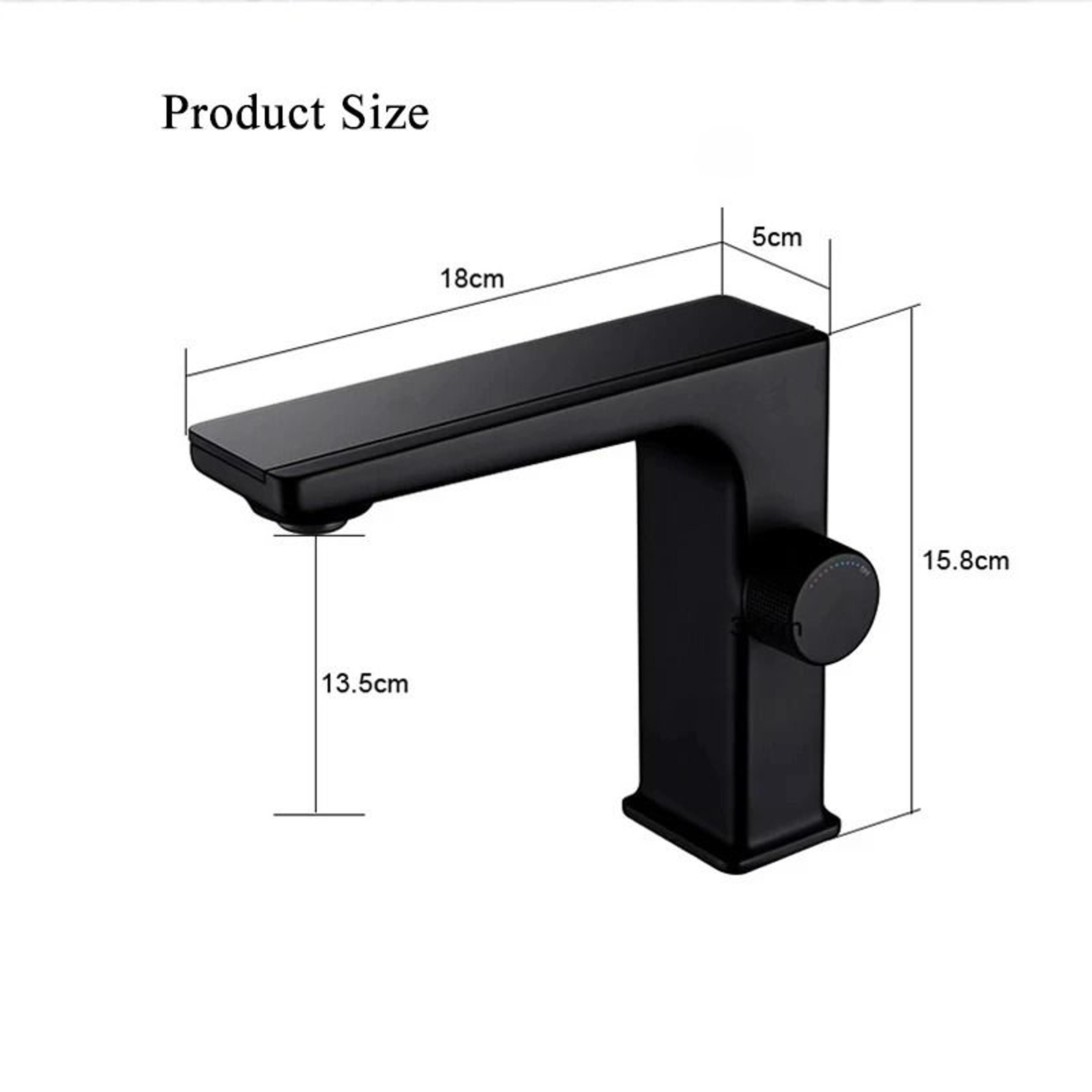 Digital Display Bathroom Basin Faucet  Intelligent LED Brass DeckMounted Hot  Cold Mixer Tap 4