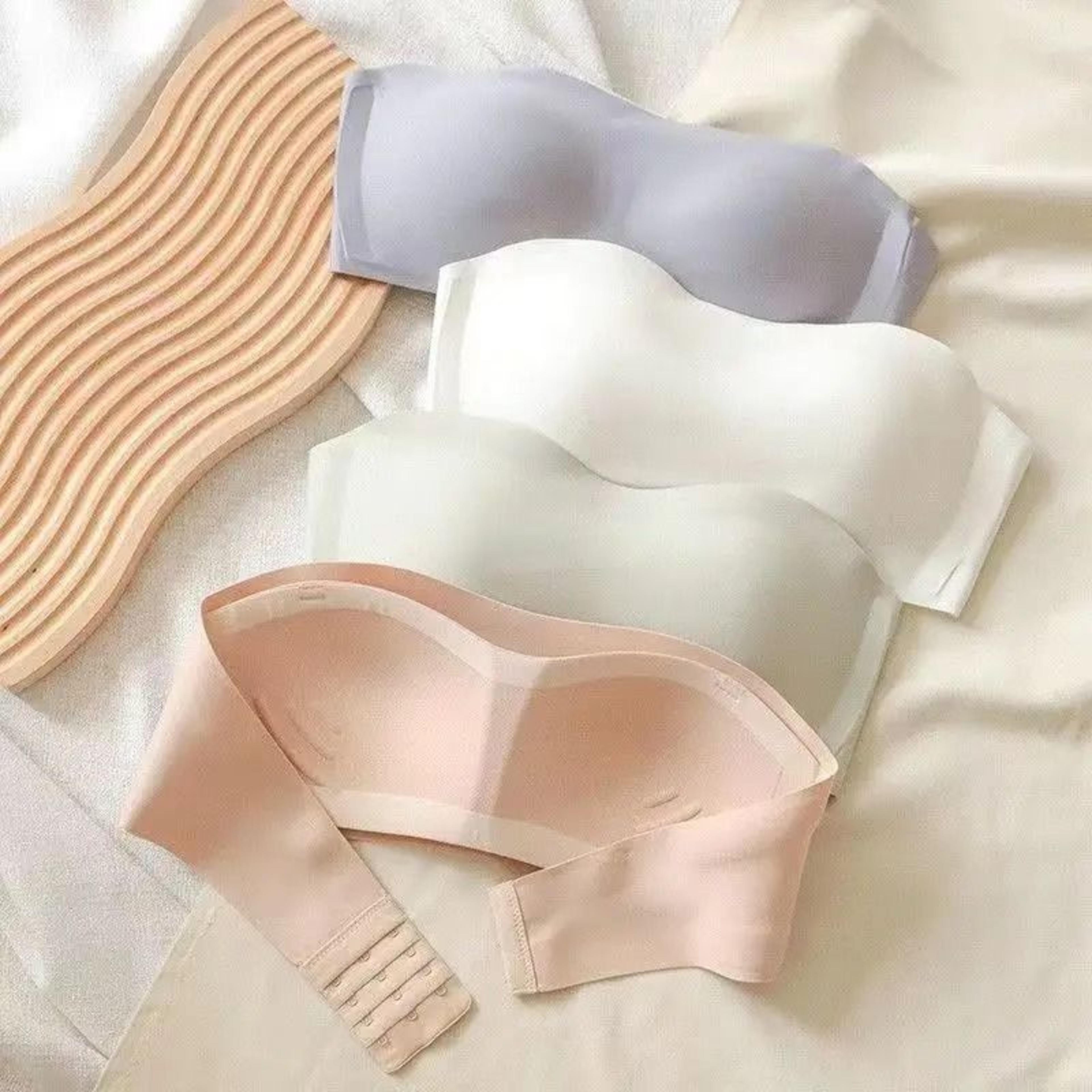Professional Seamless Tube Top Bra  Wireless Strapless PushUp Lingerie With AntiSlip Technology 0