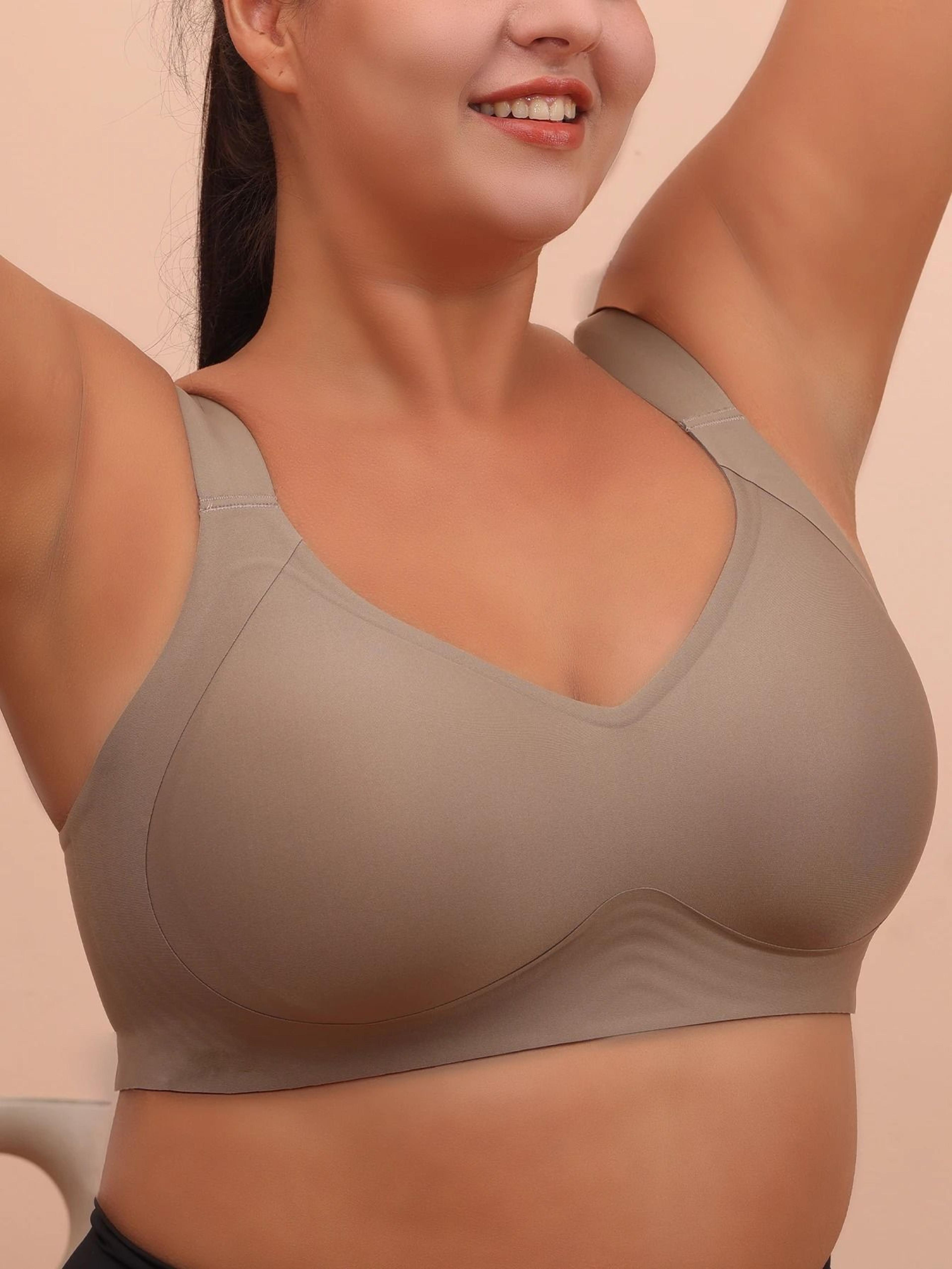 Big Breasted Sleeping Bra  Seamless Plus Size AntiSagging Yoga  Exercise Vest 0