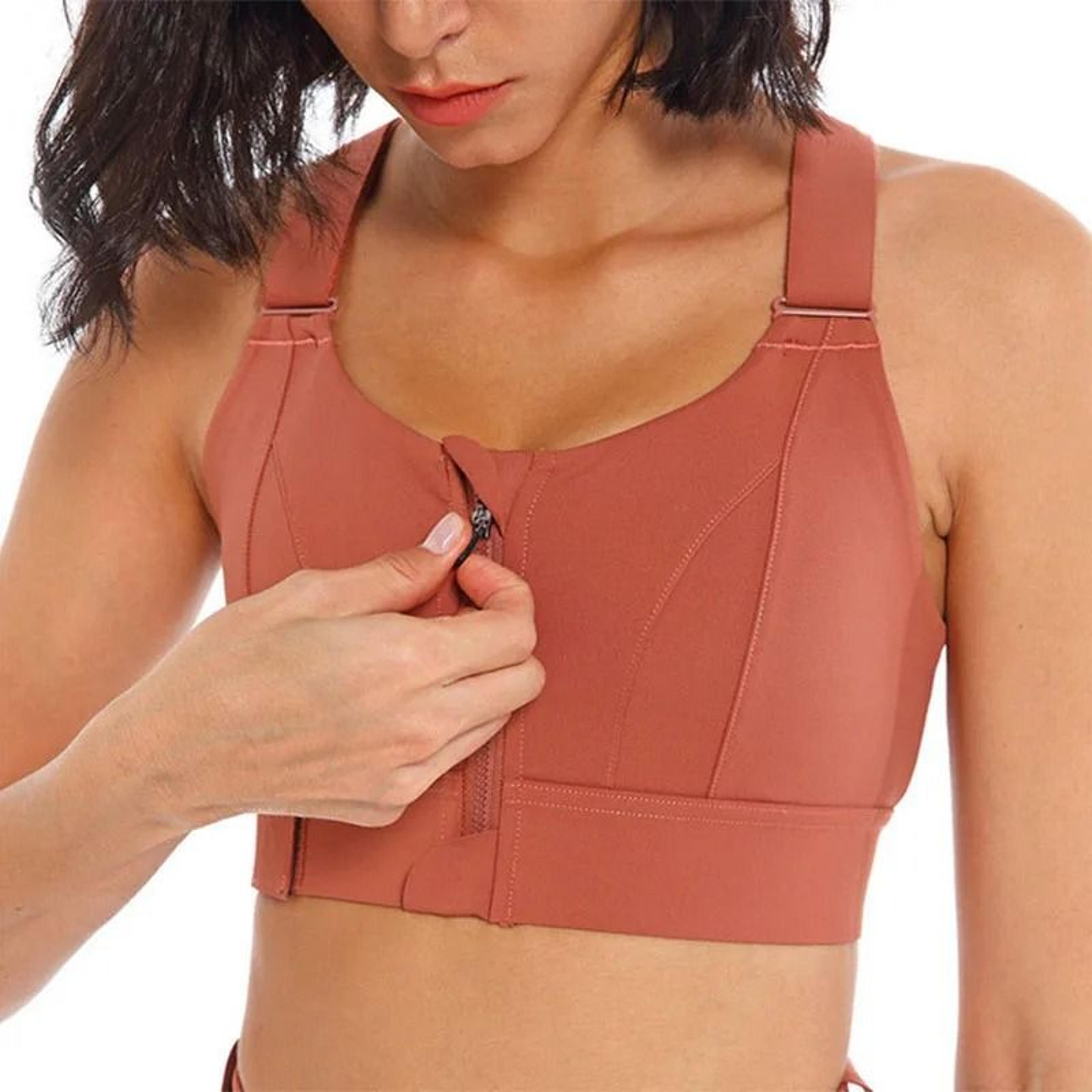 HighImpact Adjustable FrontZipper Sports Bra 7