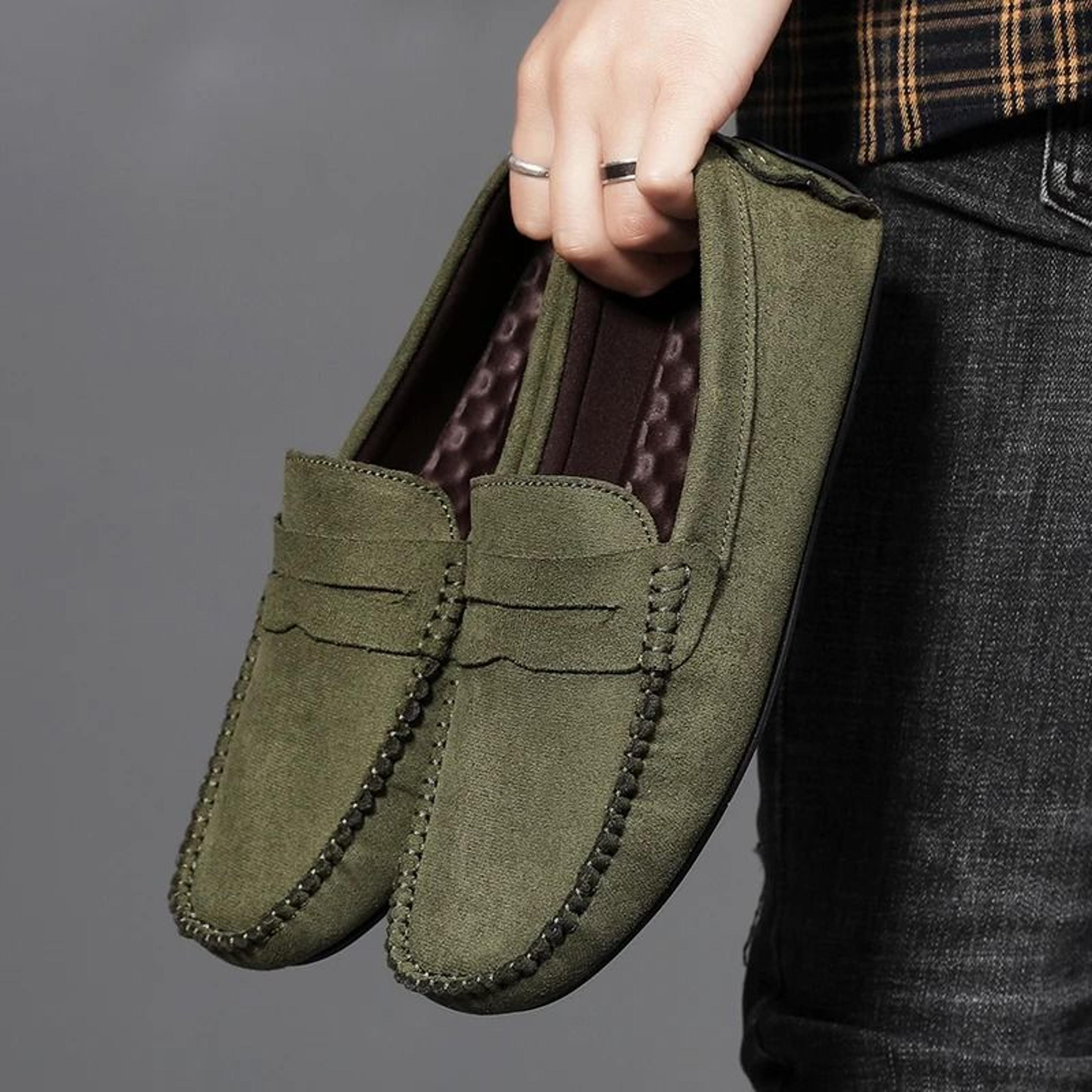 Fashion Suede Mens Luxury Driving Loafers 10