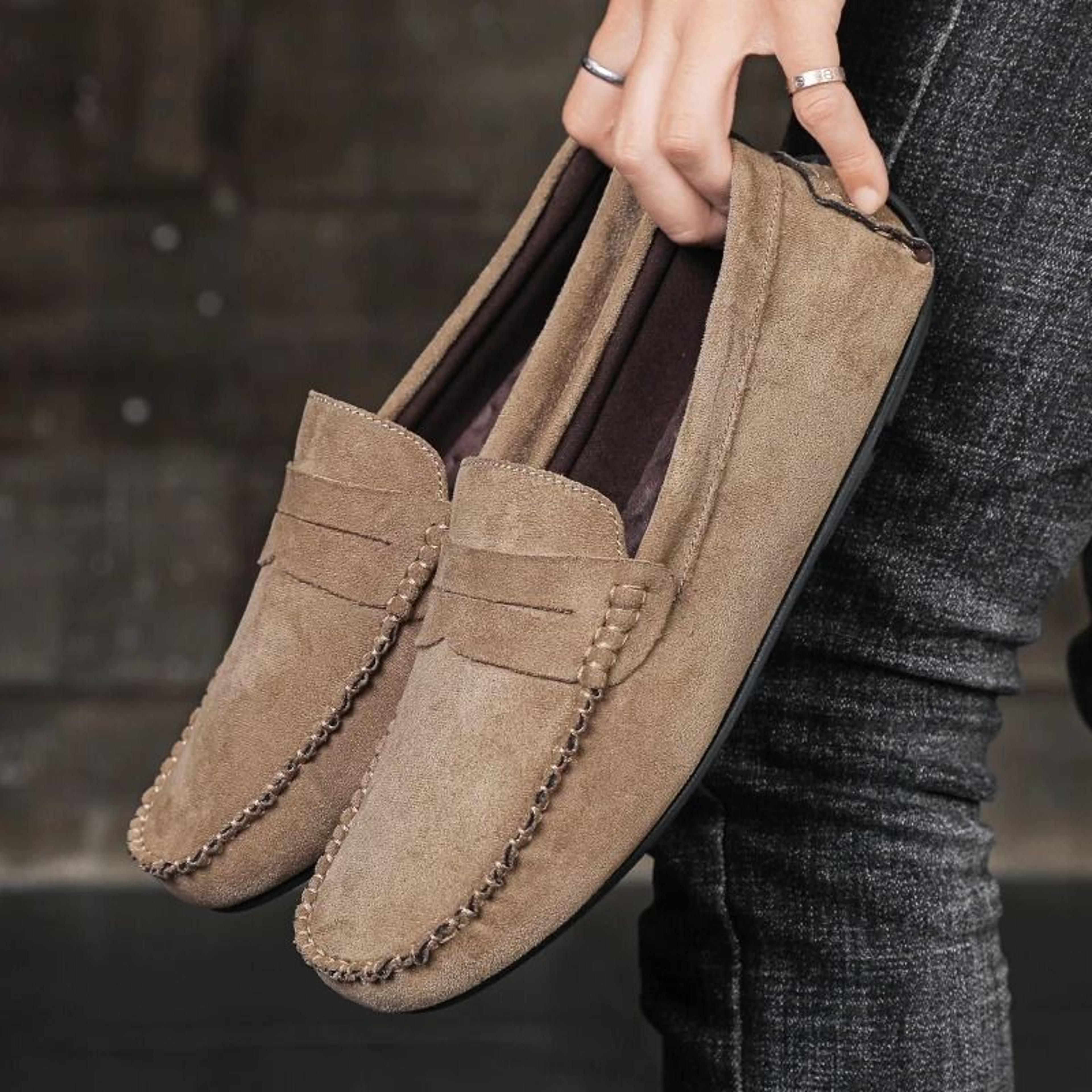 Fashion Suede Mens Luxury Driving Loafers 12