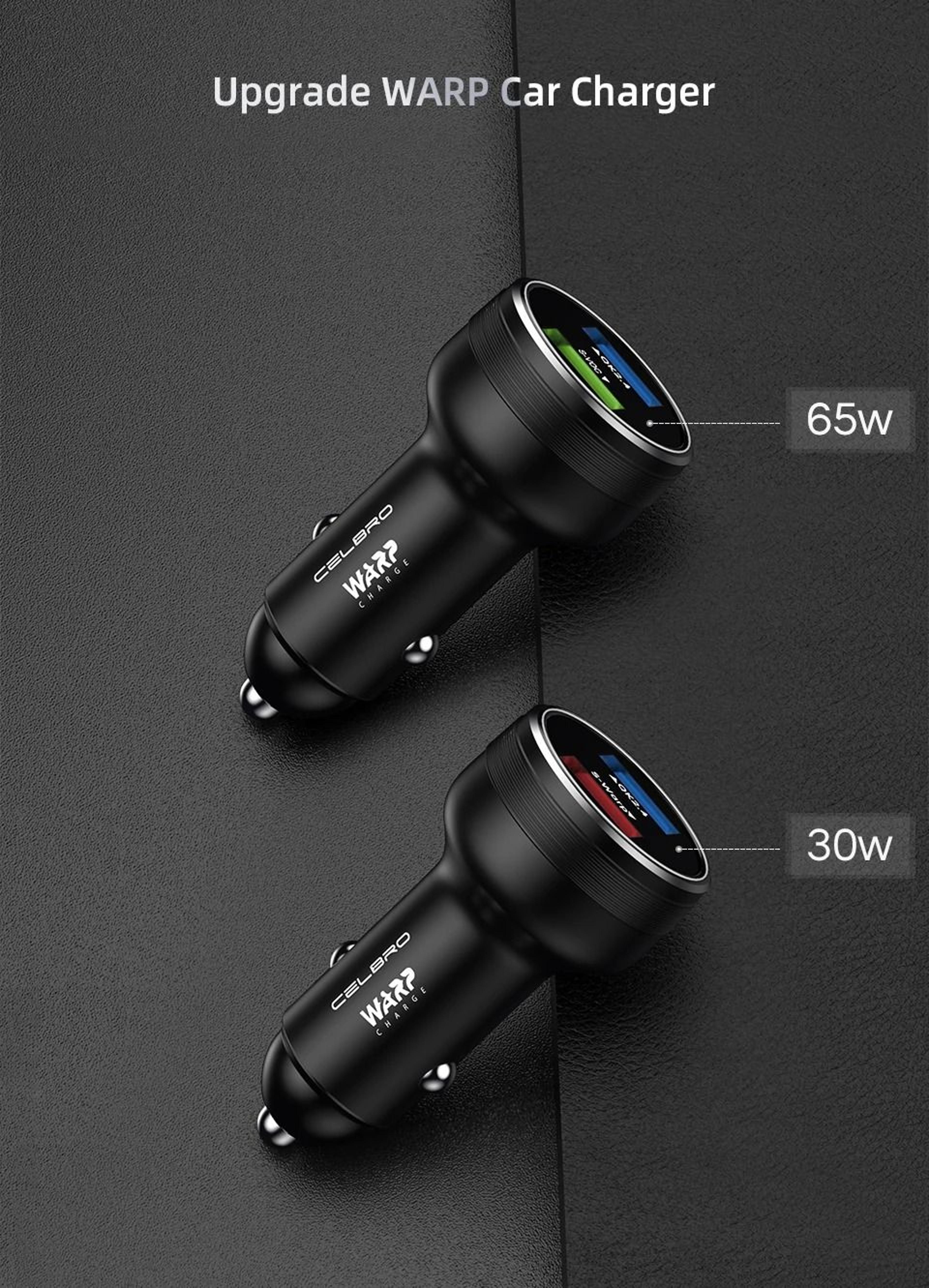 80W Dual USB SuperVOOC Fast Car Charger 2