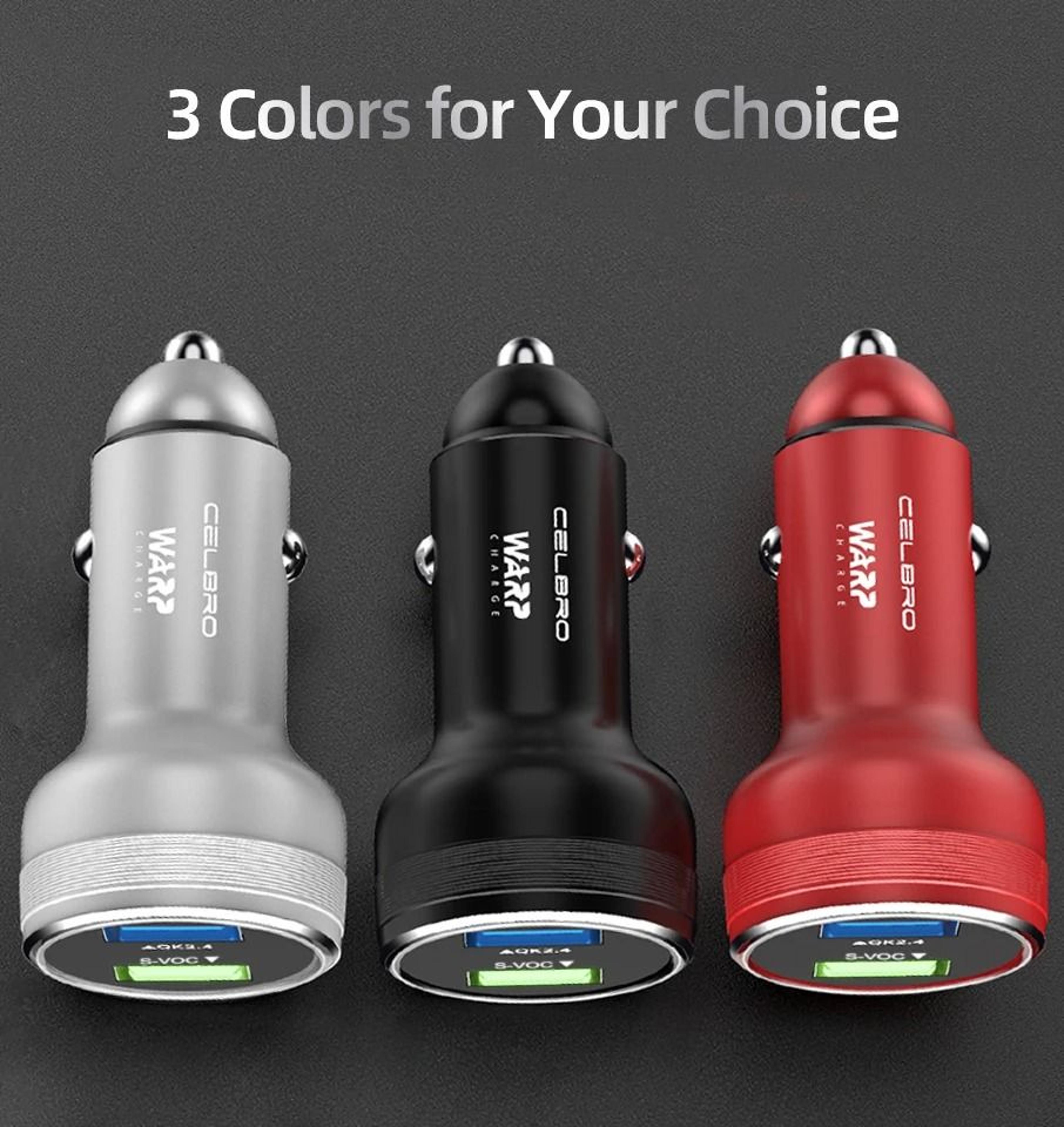 80W Dual USB SuperVOOC Fast Car Charger 5