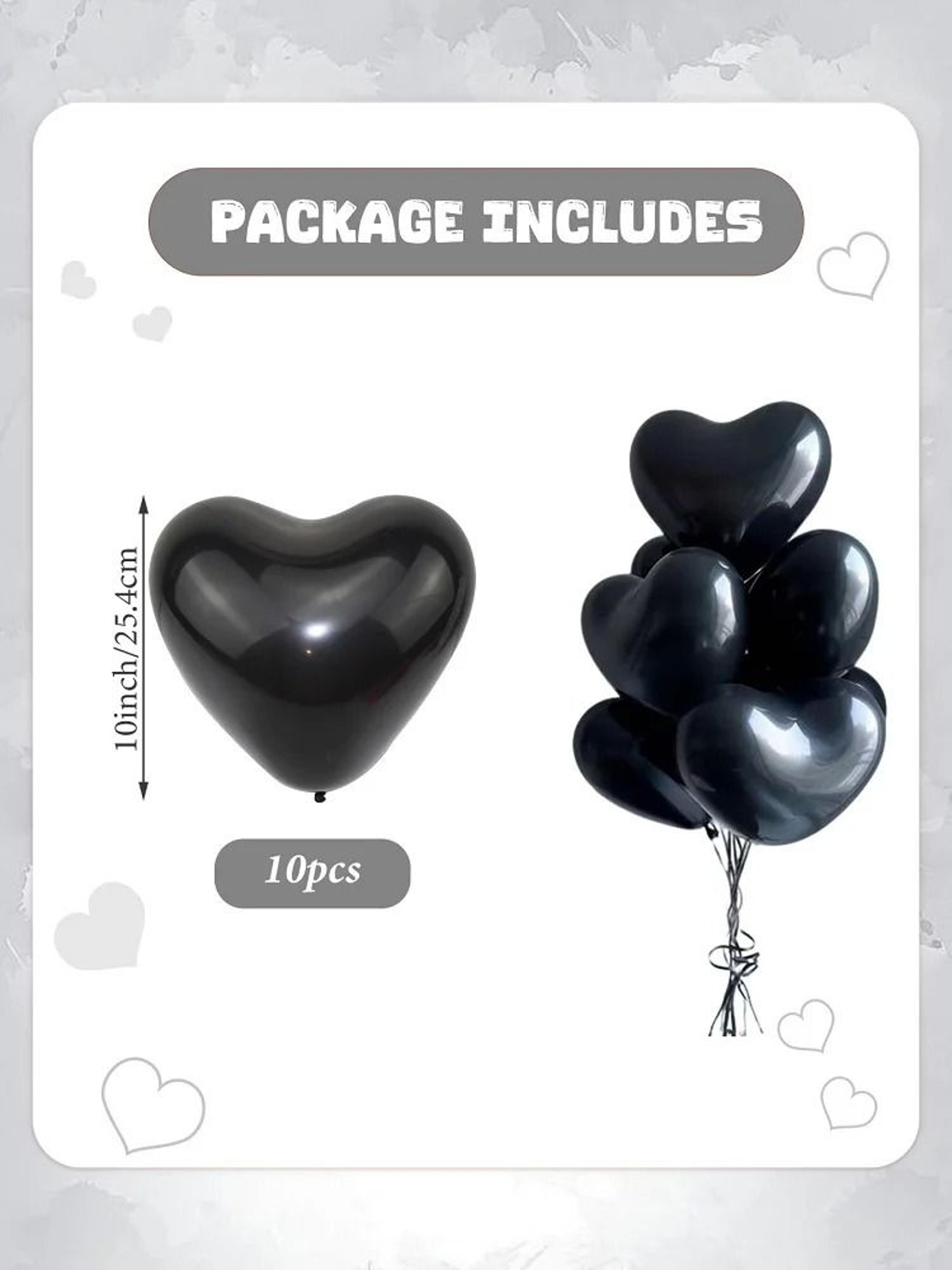 10Piece 10Inch HeartShaped Party Balloons 6