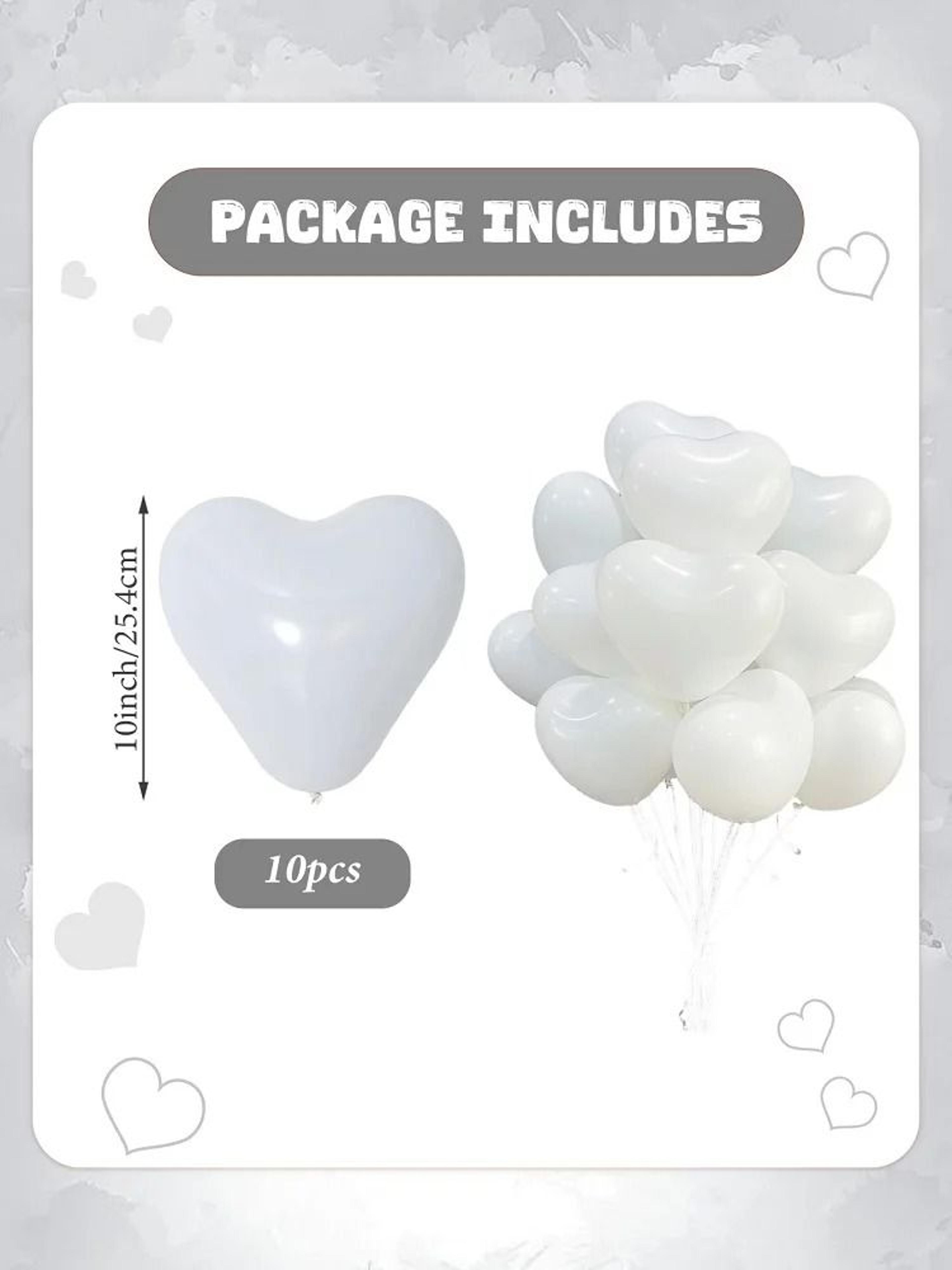 10Piece 10Inch HeartShaped Party Balloons 7
