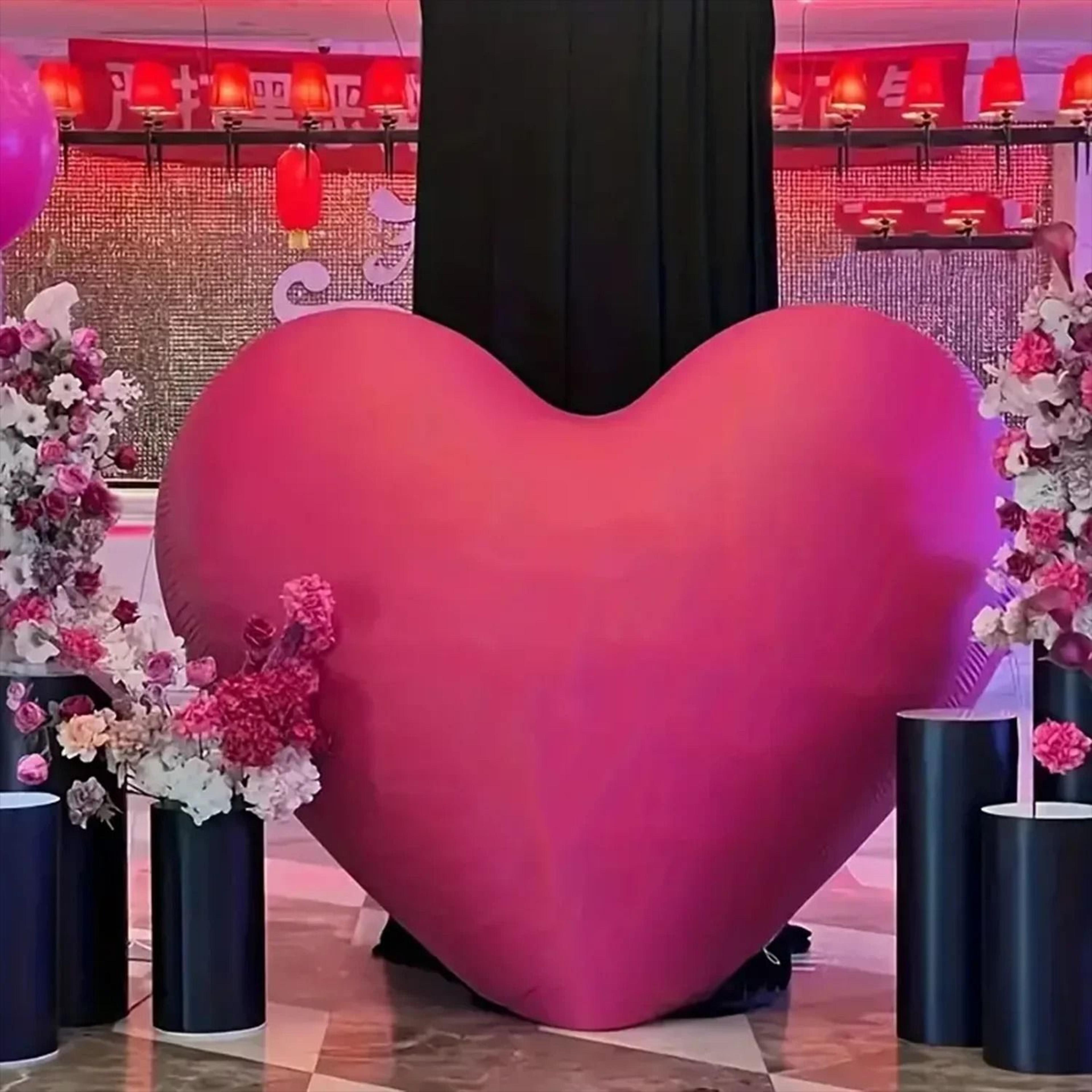 60Inch Oversized HeartShaped Foil Balloon 5