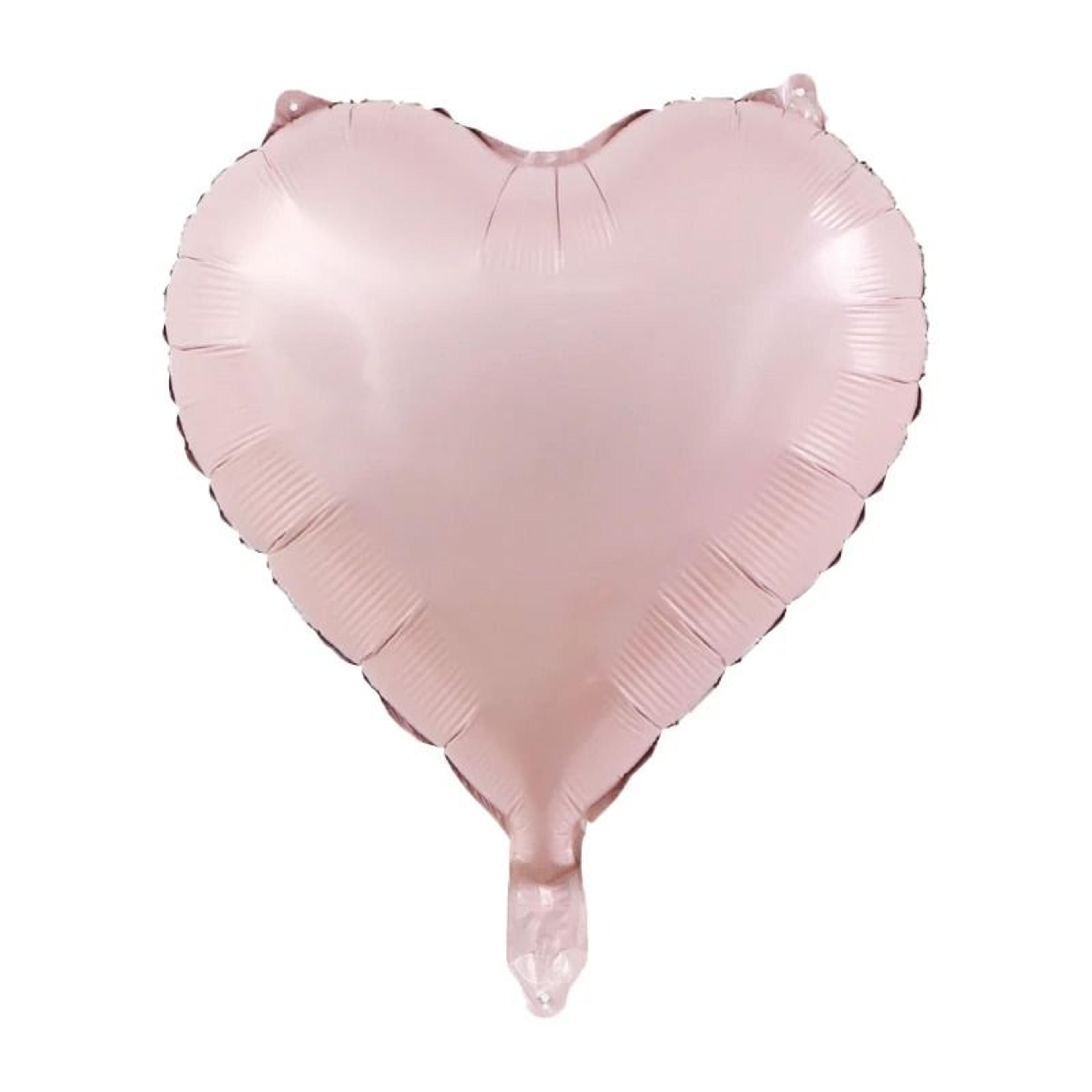 10Piece 18Inch Heart Foil Balloons  Pink  Sage Green Set 3