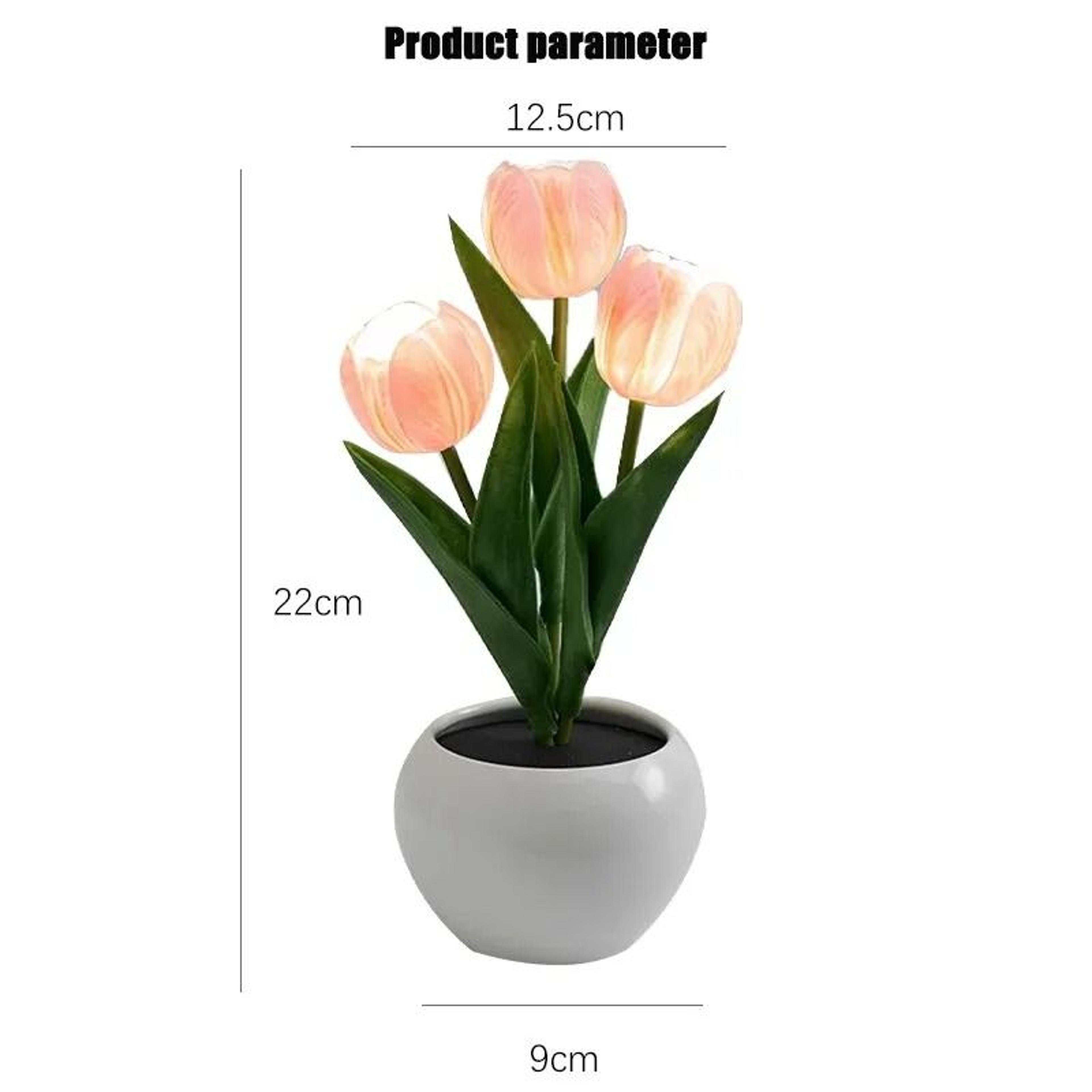 Romantic Simulation Tulip Bouquet LED Table Lamp 1